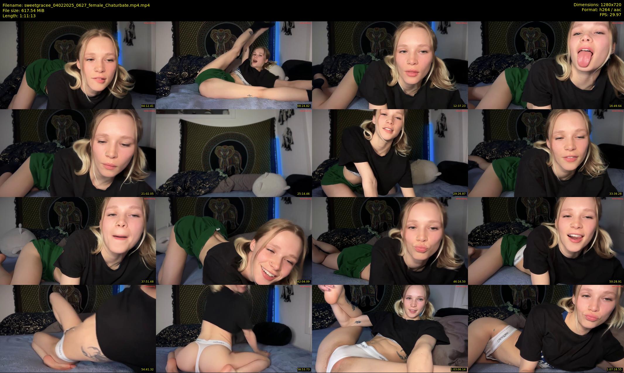 sweetgracee — 72 minute Chaturbate female cam show recording, 720p, Feb 4, 2025