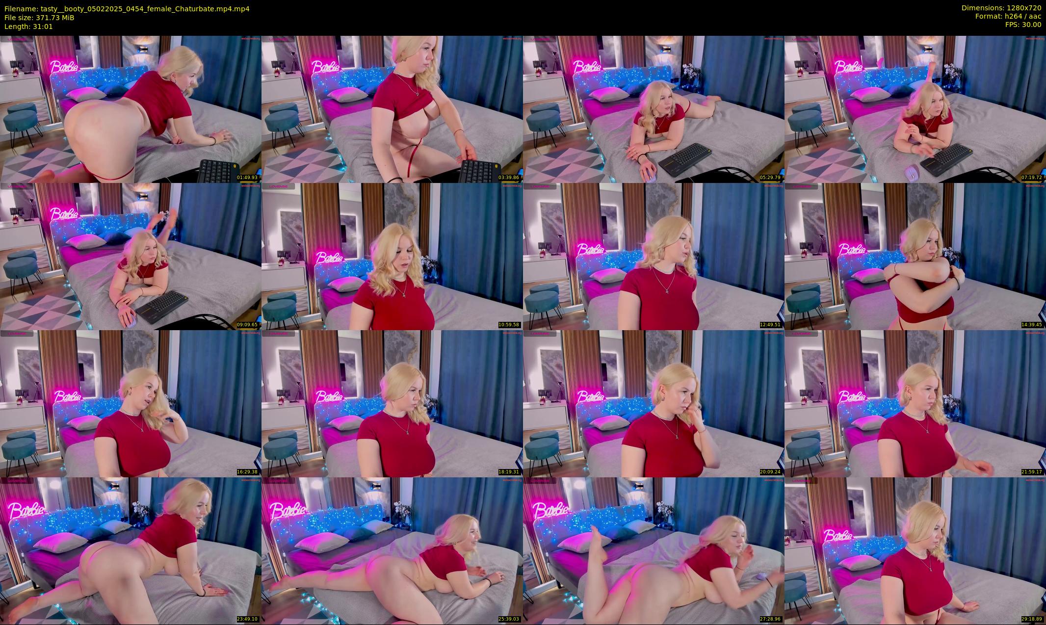 tasty__booty — 32 minute Chaturbate female cam show recording, 720p, Feb 5, 2025