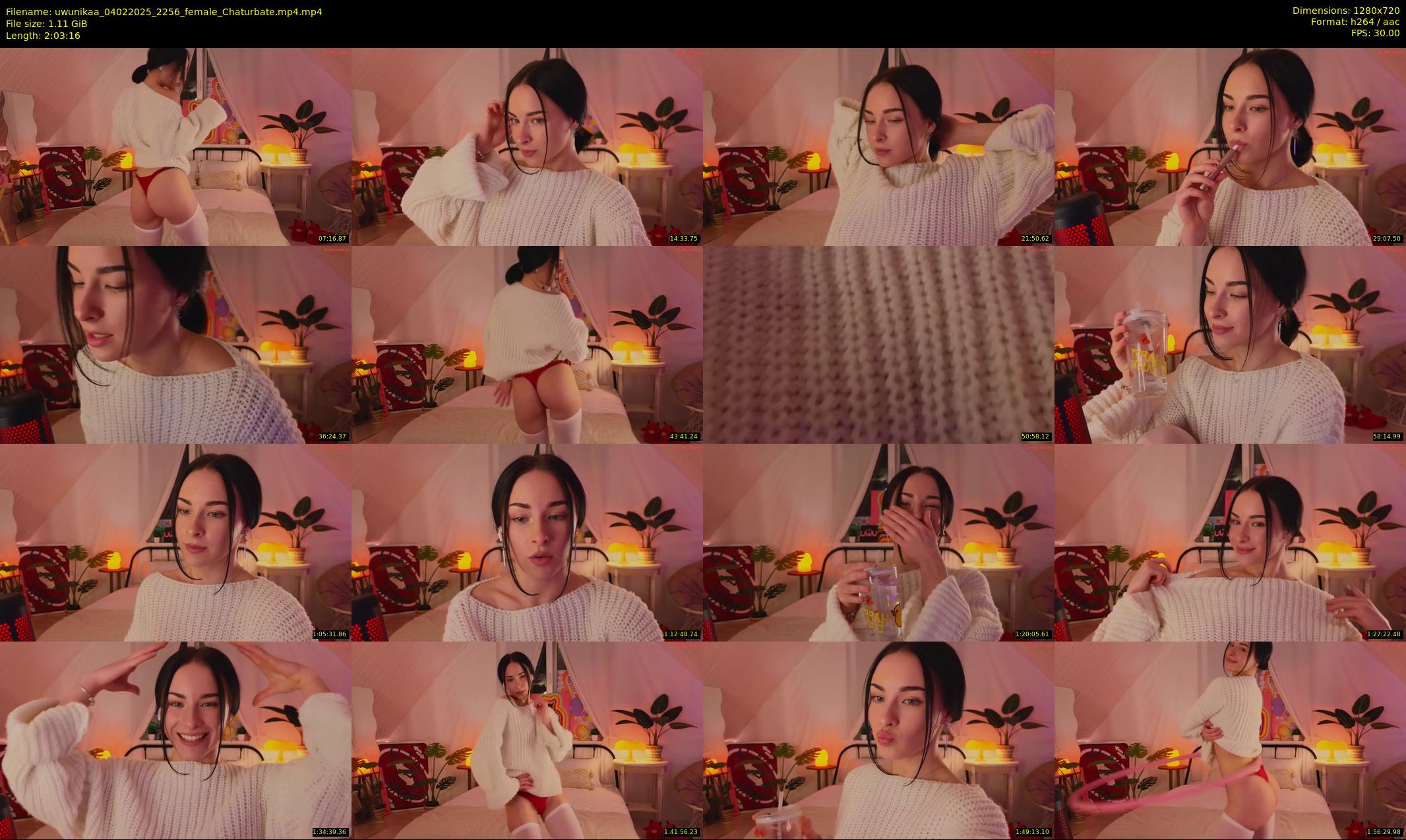 uwunikaa — 124 minute Chaturbate female cam show recording, 720p, Feb 4, 2025
