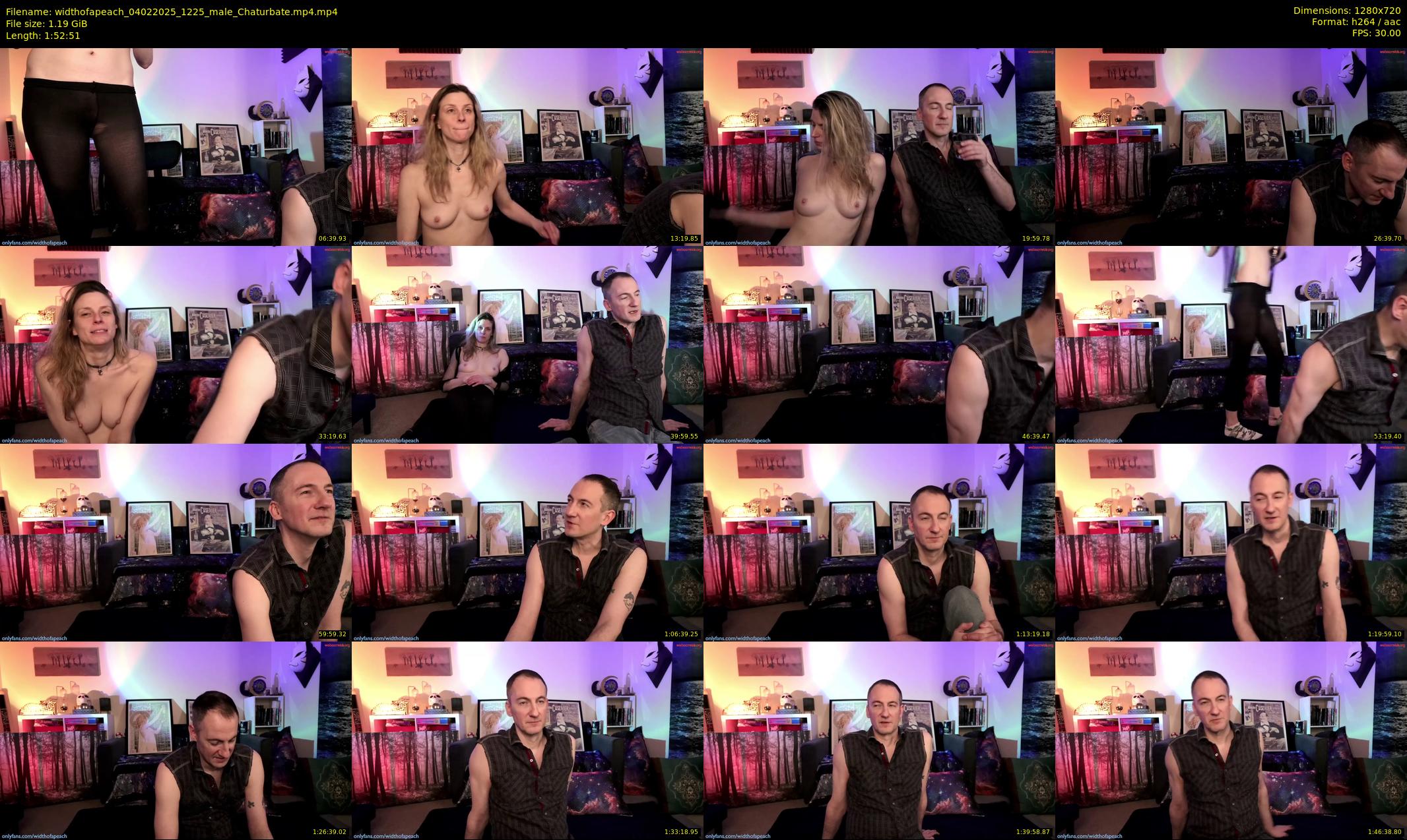 widthofapeach — 113 minute Chaturbate couple cam show recording, 720p, Feb 4, 2025