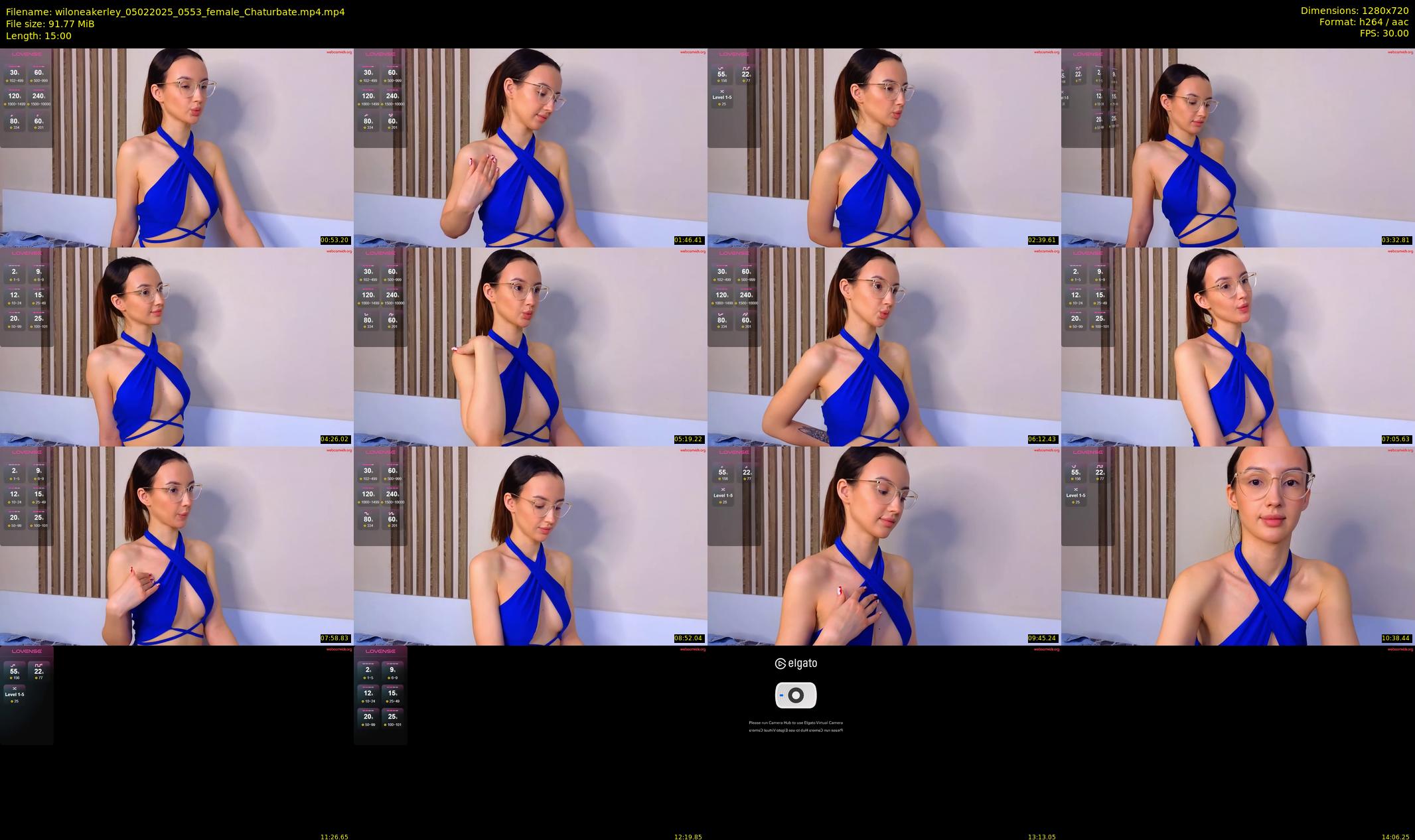 wiloneakerley — 15 minute Chaturbate female cam show recording, 720p, Feb 5, 2025