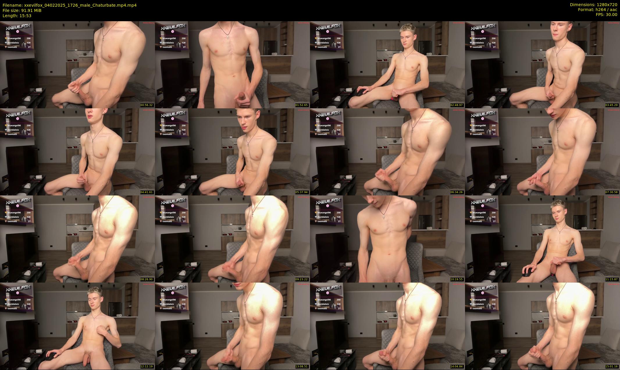 xxevilfox — 16 minute Chaturbate male cam show recording, 720p, Feb 4, 2025