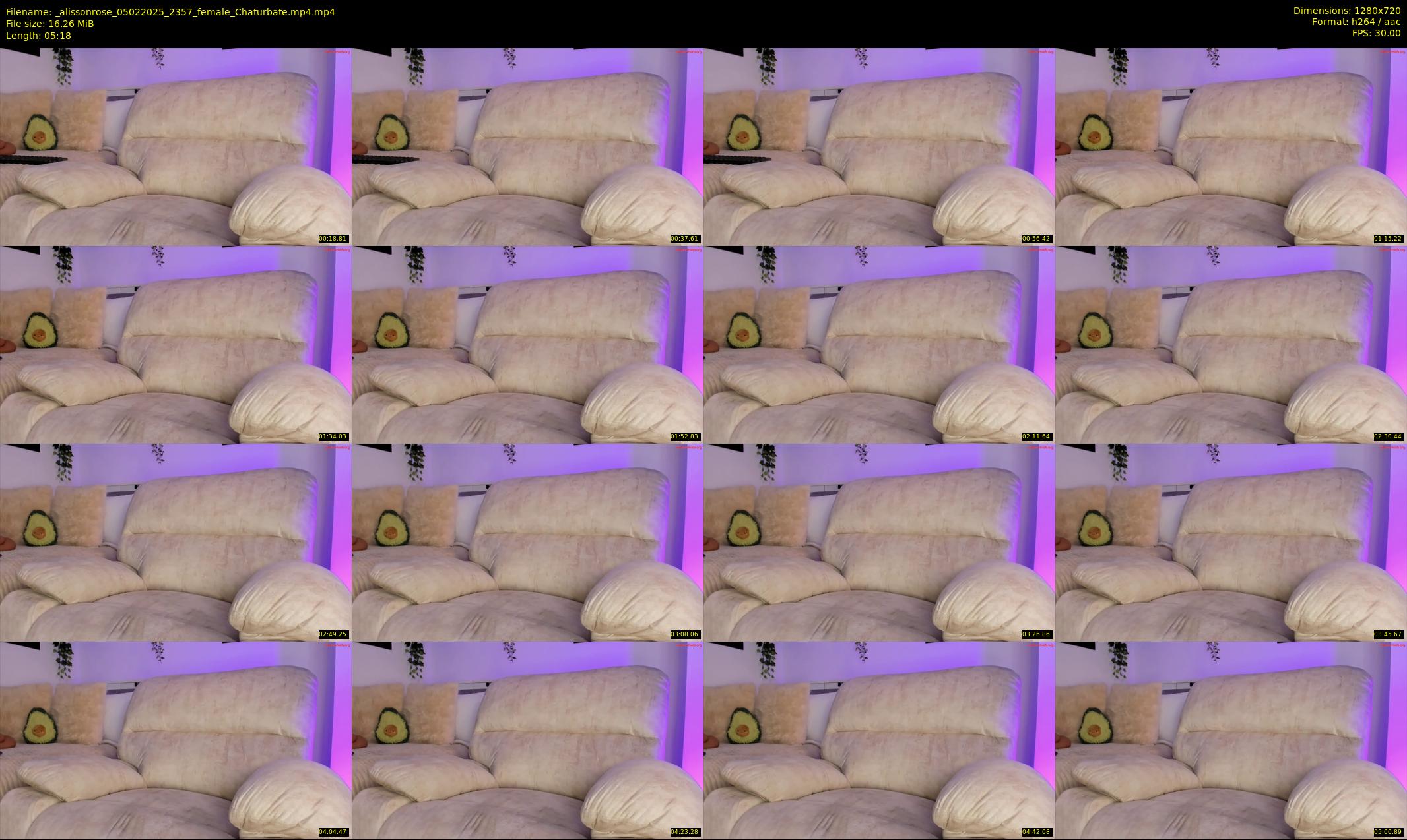 _alissonrose — 6 minute Chaturbate female cam show recording, 720p, Feb 5, 2025
