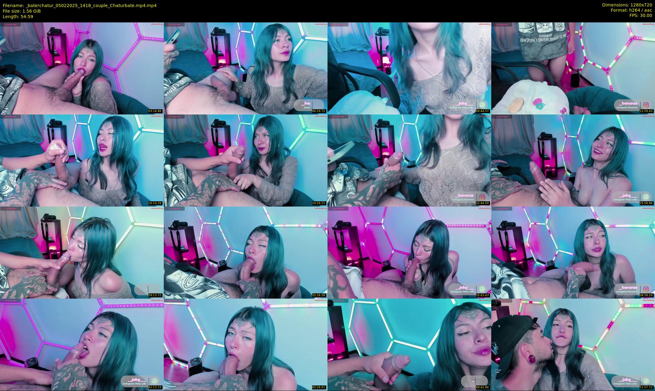 _baterchatur — 55 minute Chaturbate couple cam show recording, 720p, Feb 5, 2025