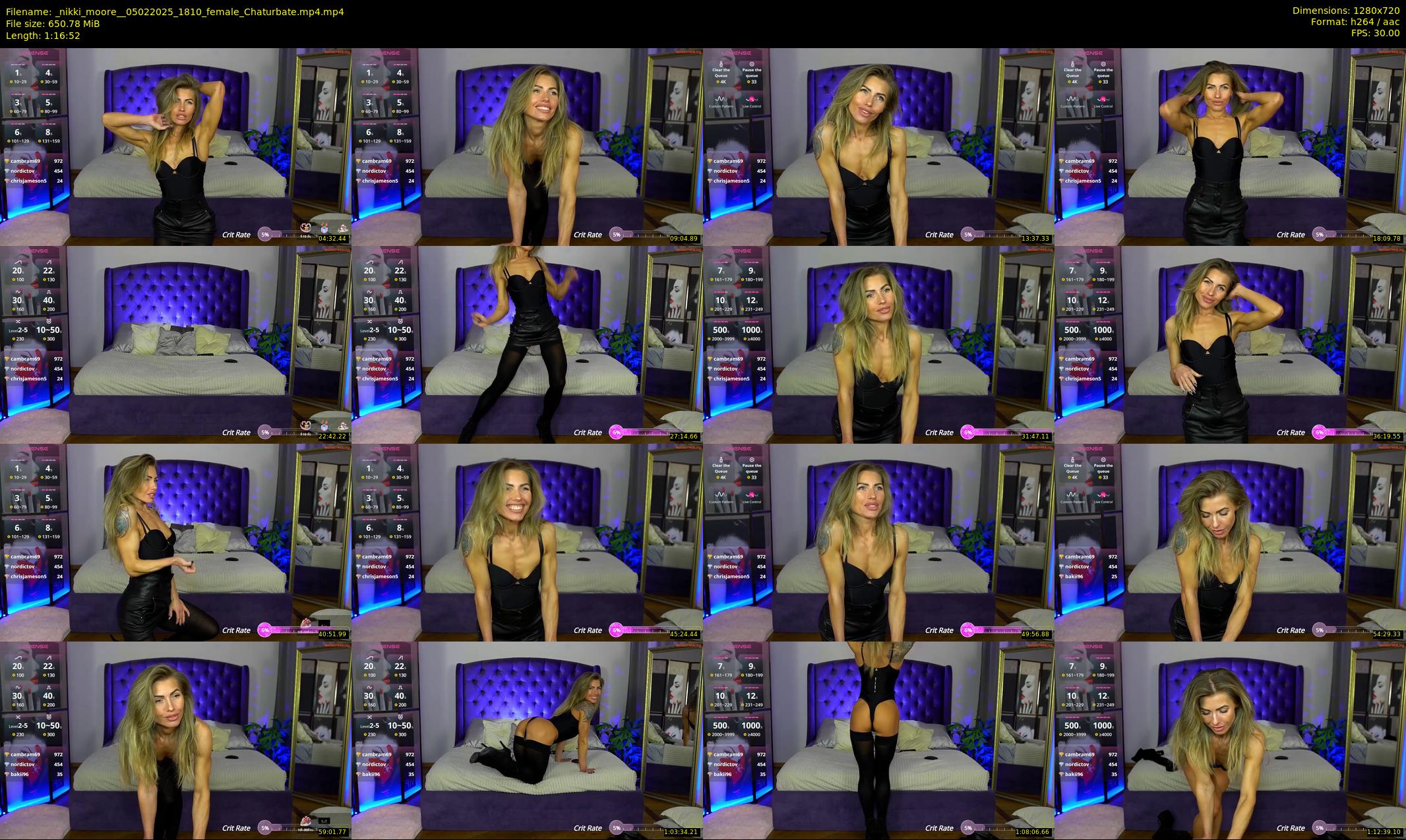_nikki_moore_ — 77 minute Chaturbate female cam show recording, 720p, Feb 5, 2025