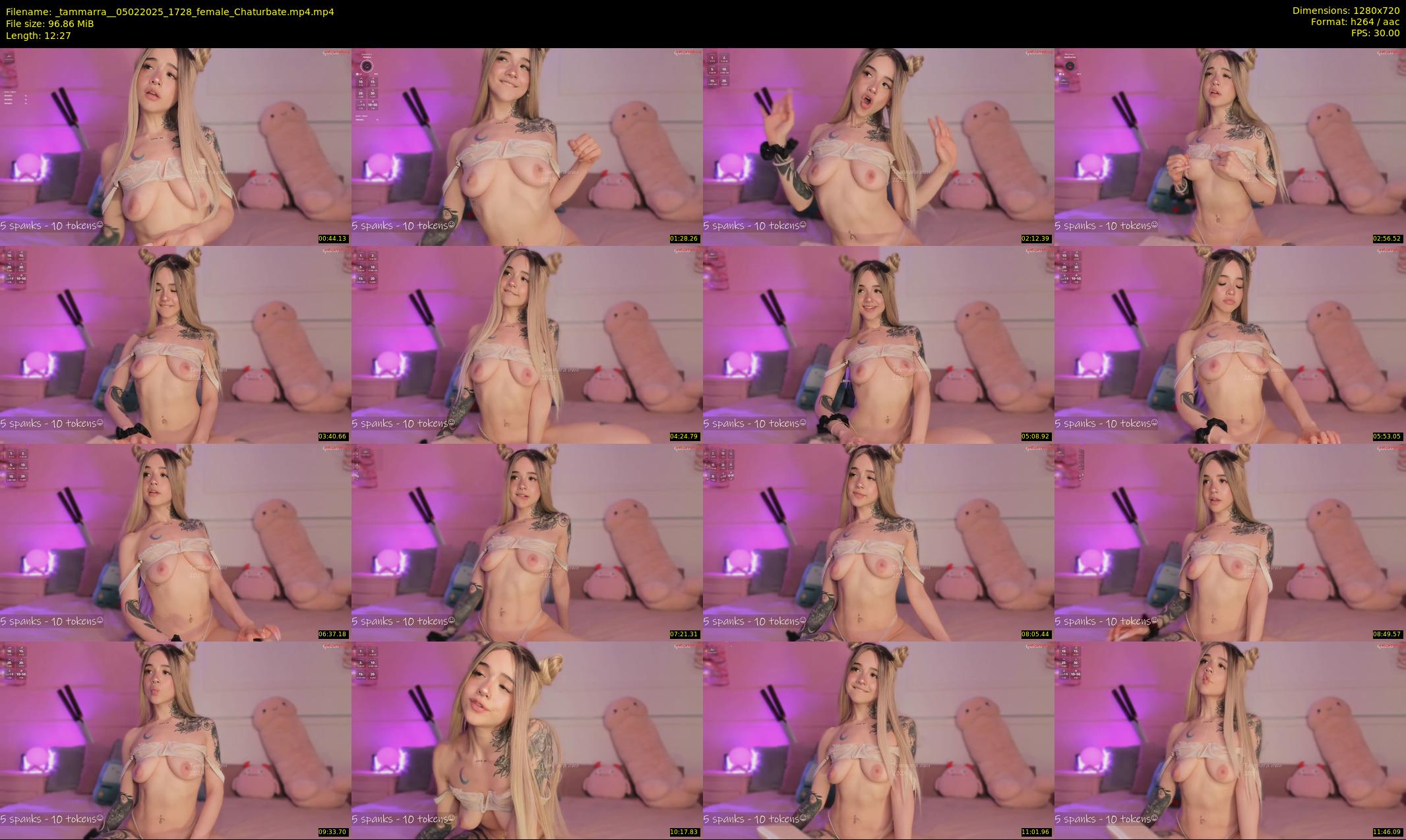 _tammarra_ — 13 minute Chaturbate female cam show recording, 720p, Feb 5, 2025