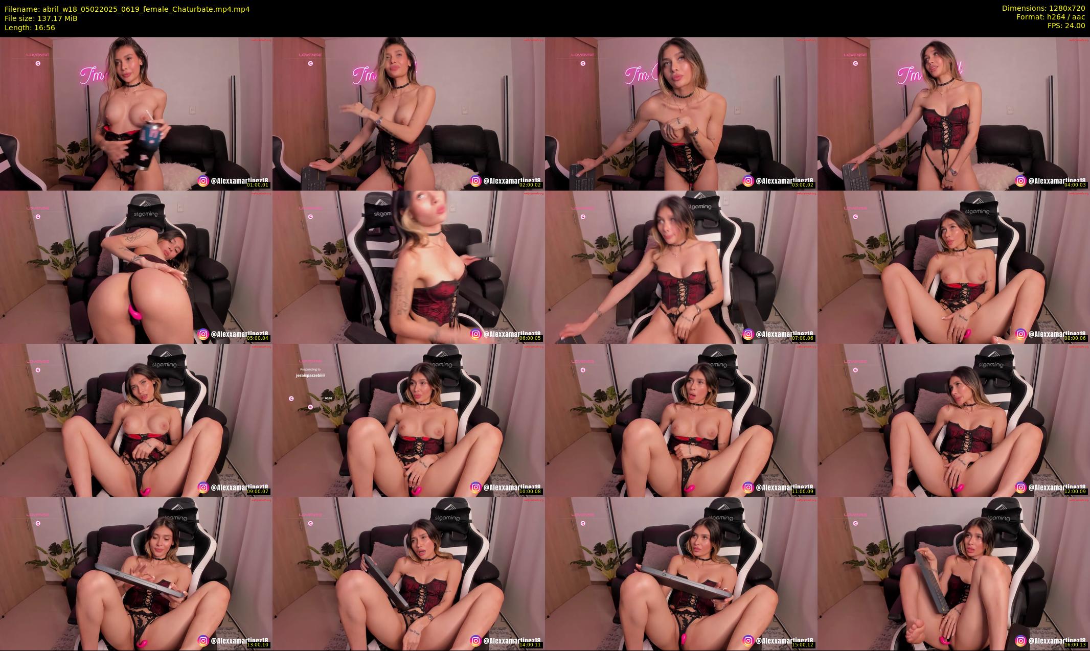 abril_w18 — 17 minute Chaturbate female cam show recording, 720p, Feb 5, 2025