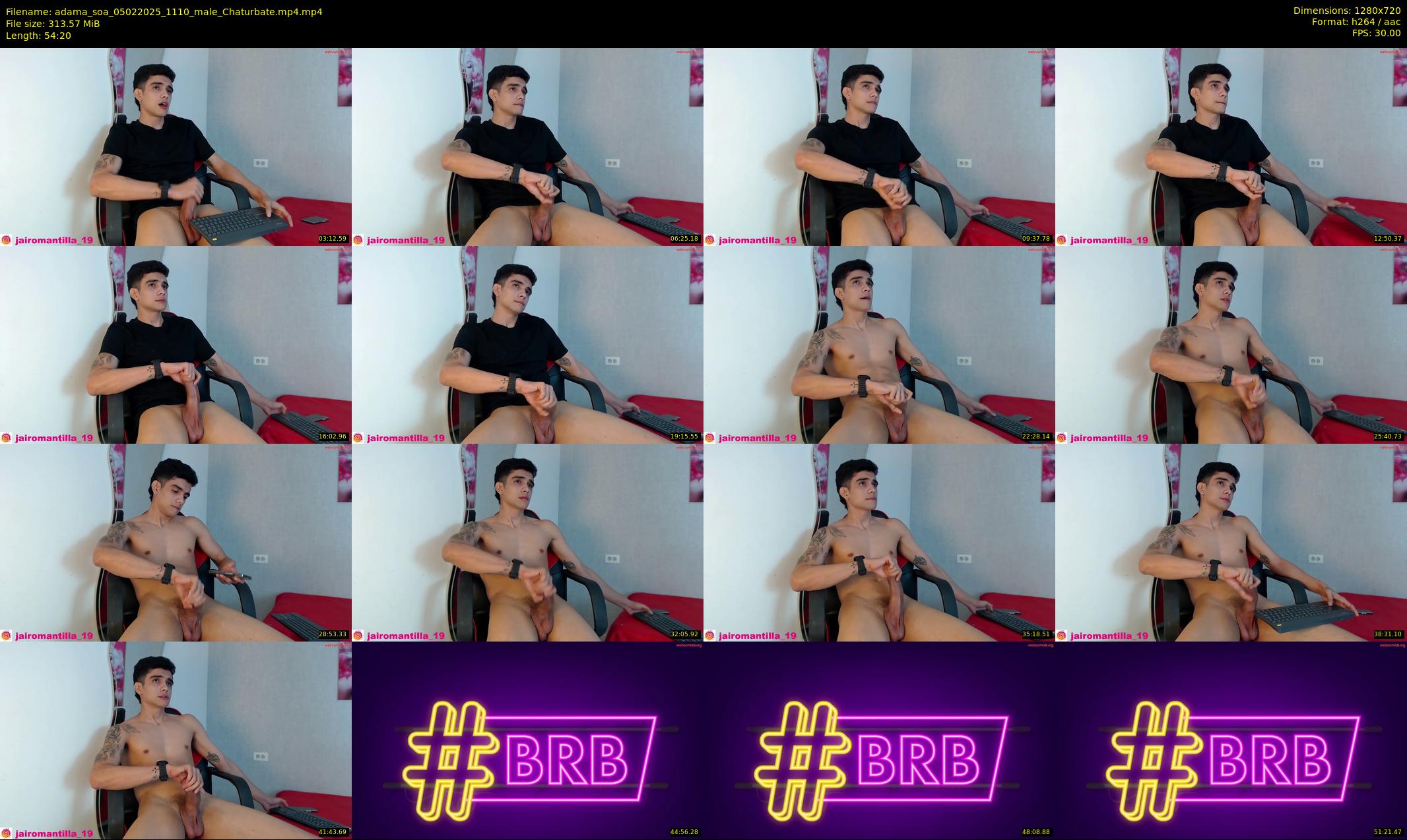 adama_soa — 55 minute Chaturbate male cam show recording, 720p, Feb 5, 2025