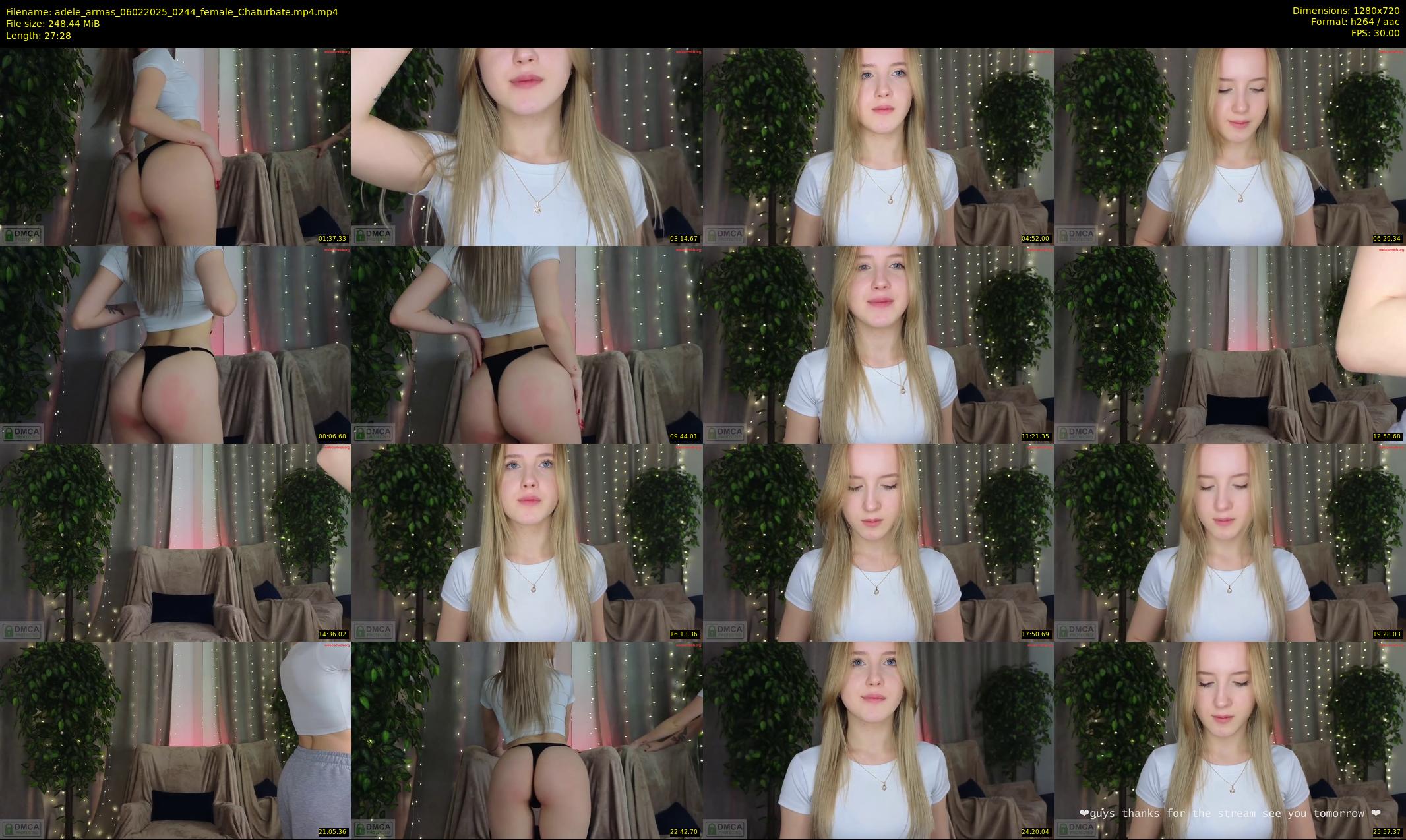 adele_armas — 28 minute Chaturbate female cam show recording, 720p, Feb 6, 2025