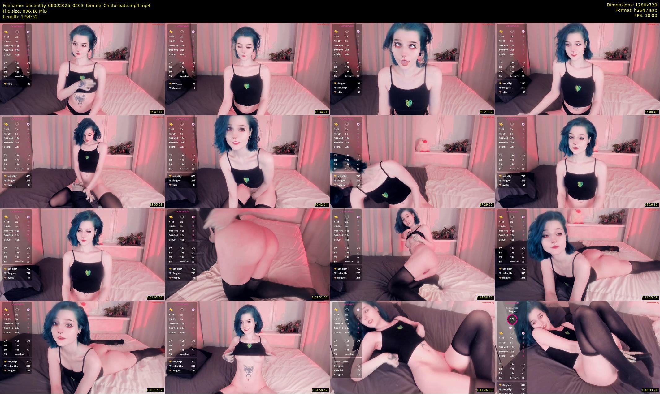 alicentity — 115 minute Chaturbate female cam show recording, 720p, Feb 6, 2025
