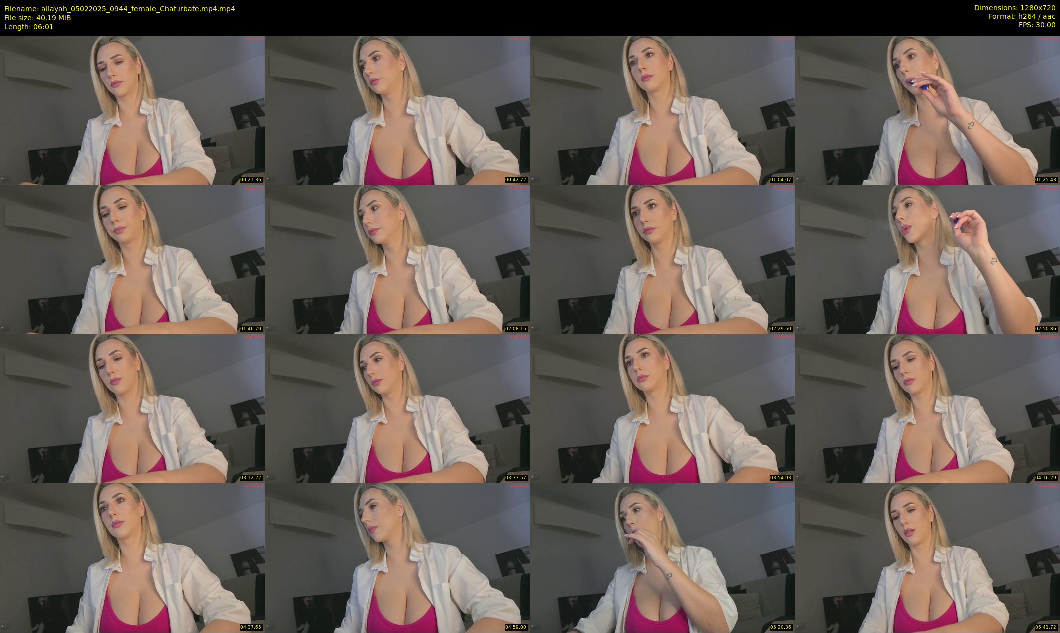allayah — 7 minute Chaturbate female cam show recording, 720p, Feb 5, 2025