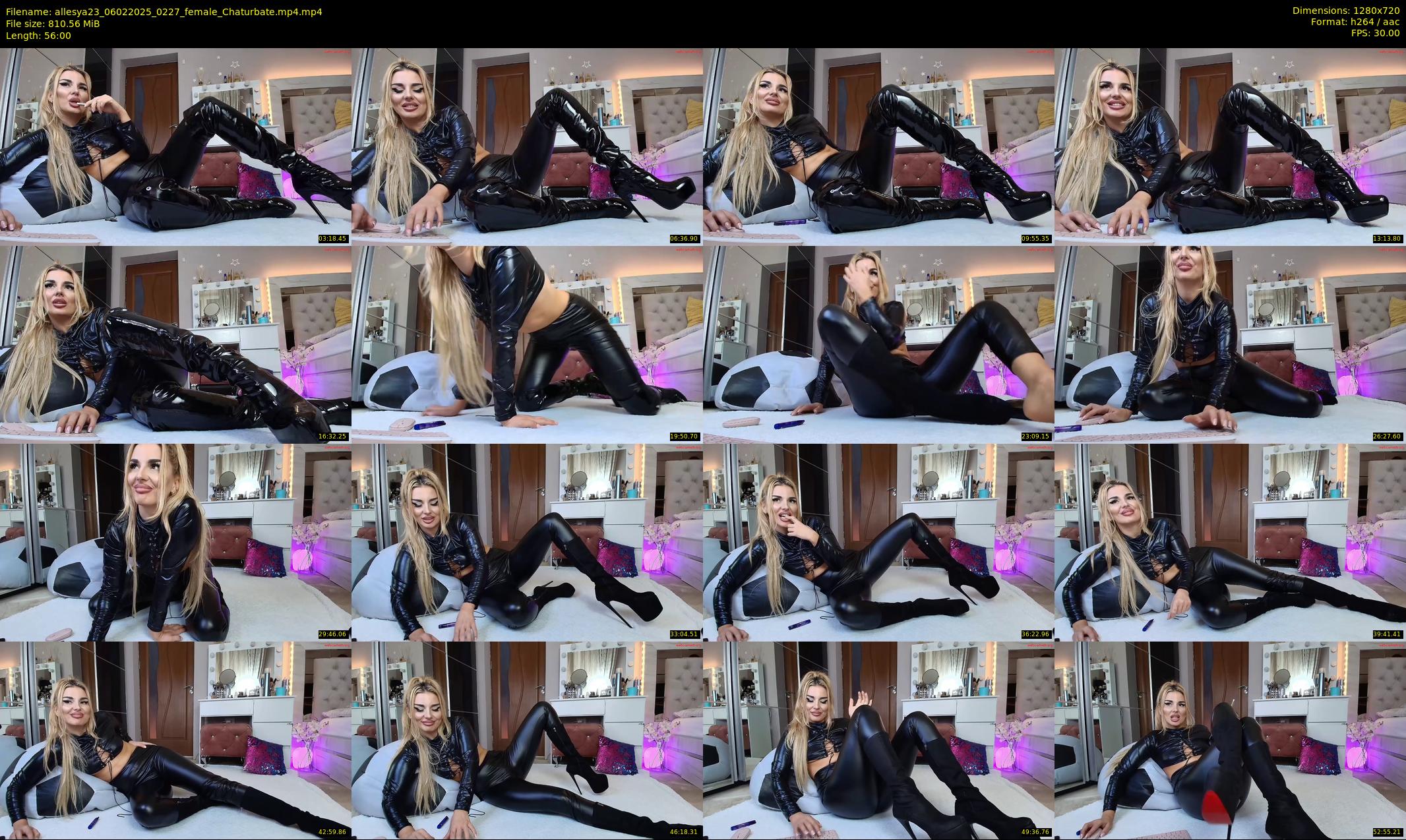 allesya23 — 56 minute Chaturbate female cam show recording, 720p, Feb 6, 2025