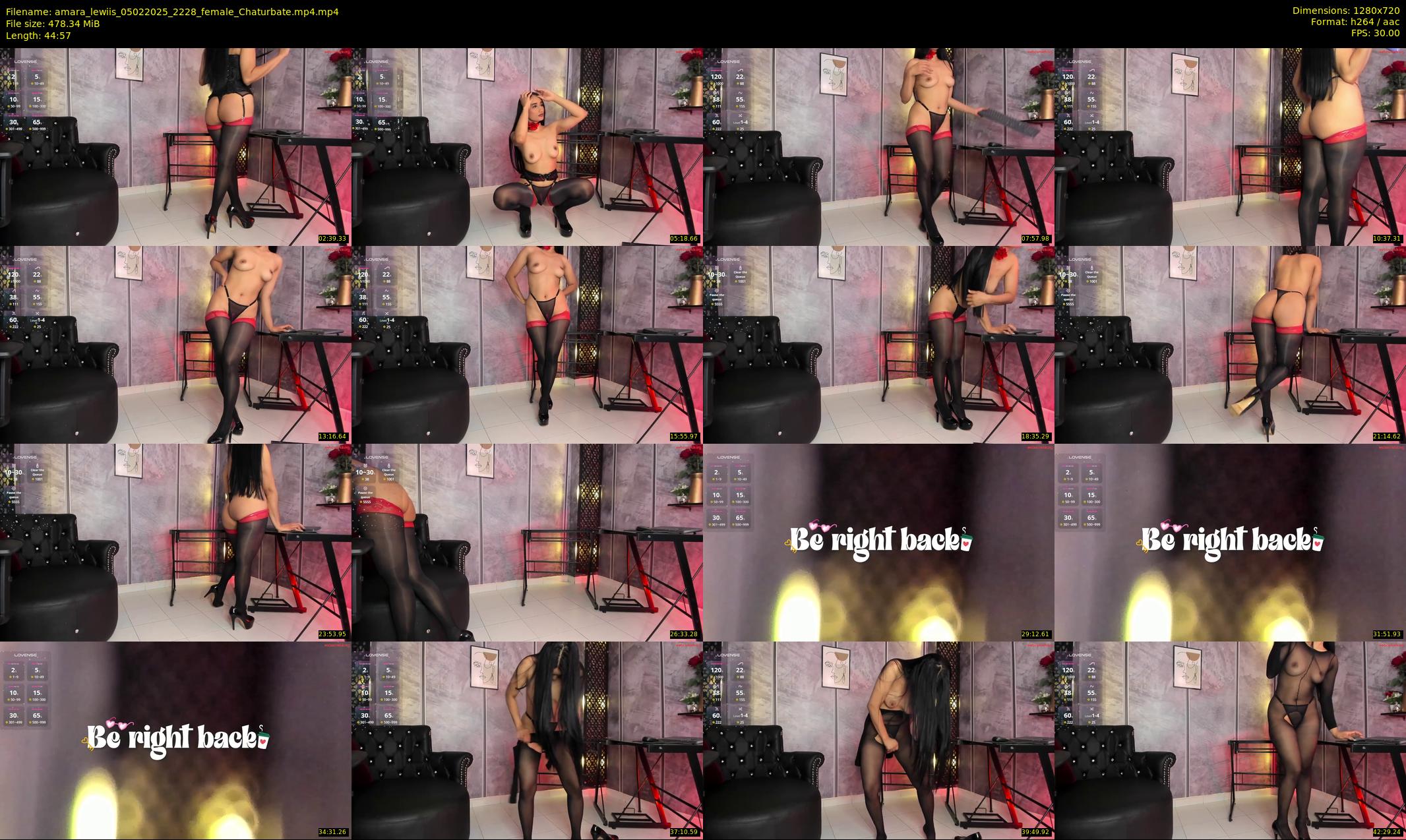 amara_lewiis — 45 minute Chaturbate female cam show recording, 720p, Feb 5, 2025