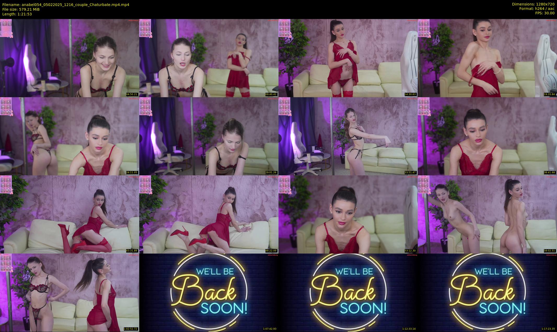 anabel054 — 82 minute Chaturbate female cam show recording, 720p, Feb 5, 2025