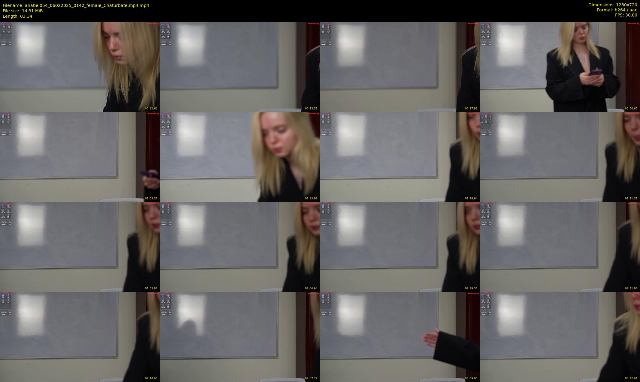 anabel054 — 4 minute Chaturbate female cam show recording, 720p, Feb 6, 2025