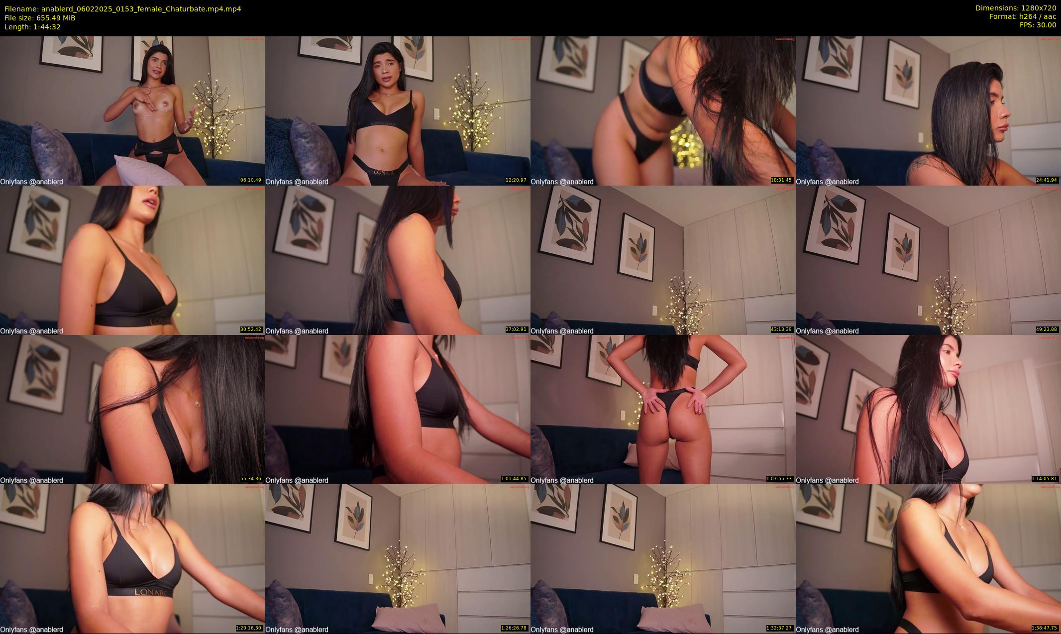 anablerd — 105 minute Chaturbate female cam show recording, 720p, Feb 6, 2025