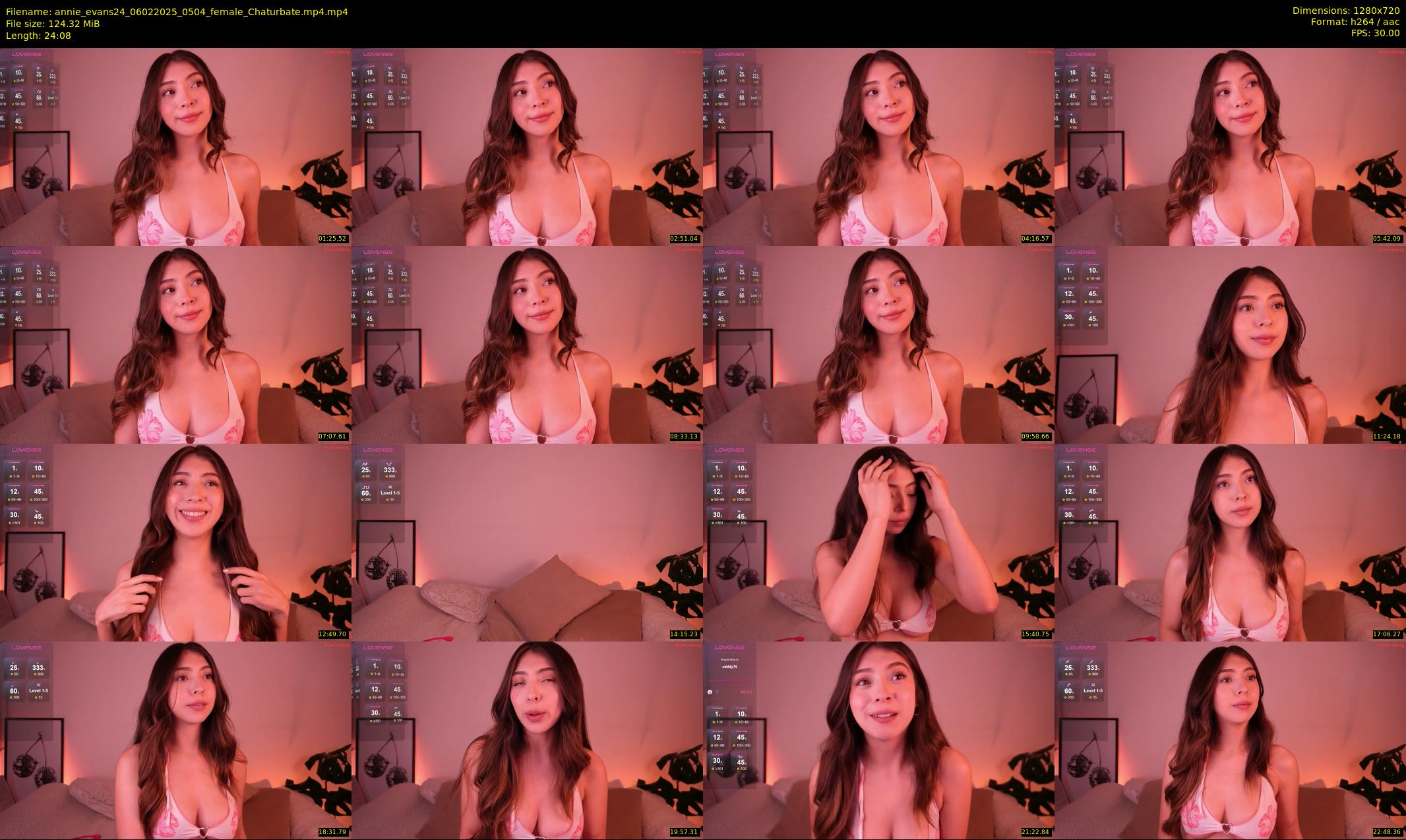 annie_evans24 — 25 minute Chaturbate female cam show recording, 720p, Feb 6, 2025