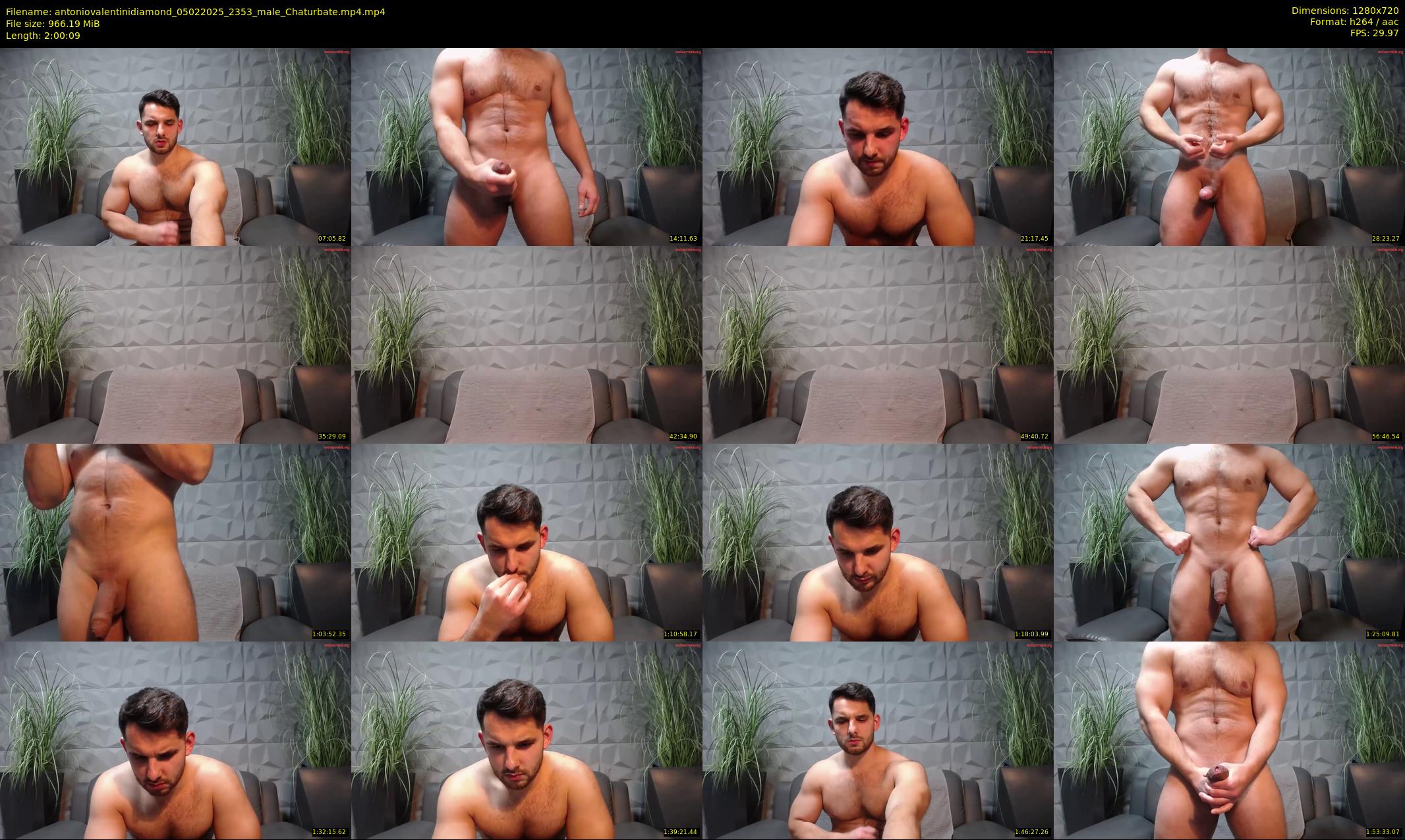 antoniovalentinidiamond — 121 minute Chaturbate male cam show recording, 720p, Feb 5, 2025