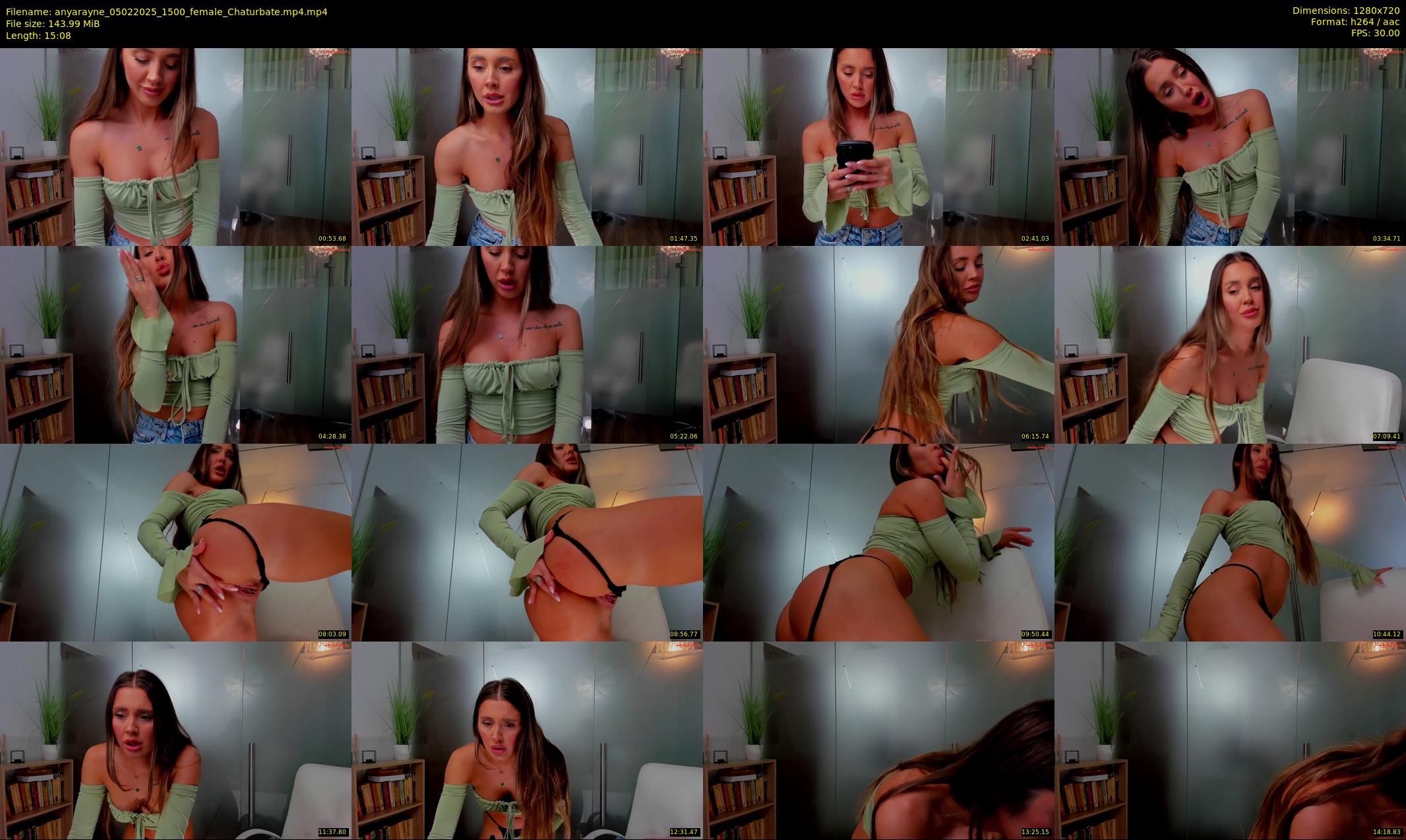 anyarayne — 16 minute Chaturbate female cam show recording, 720p, Feb 5, 2025