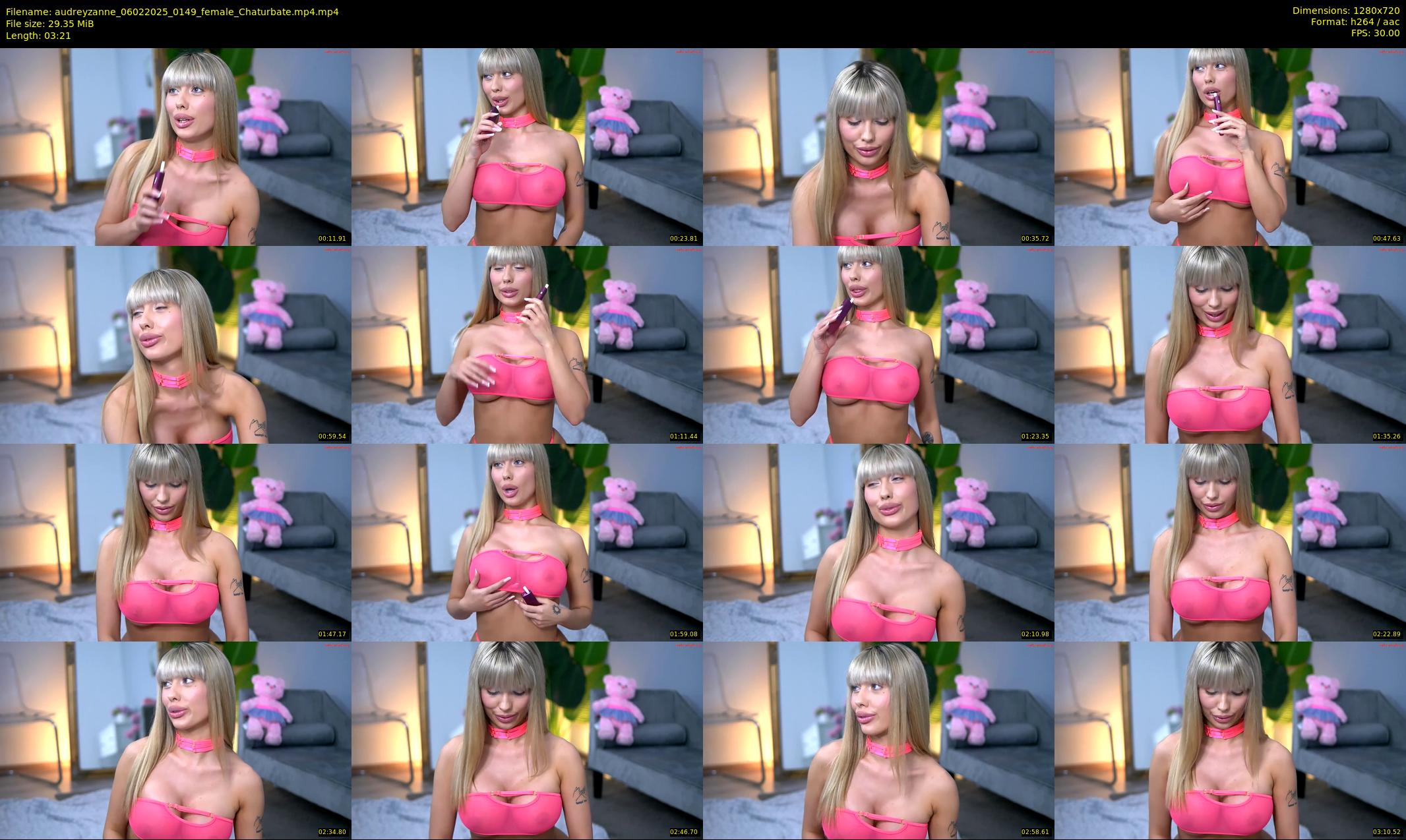 audreyzanne — 4 minute Chaturbate female cam show recording, 720p, Feb 6, 2025