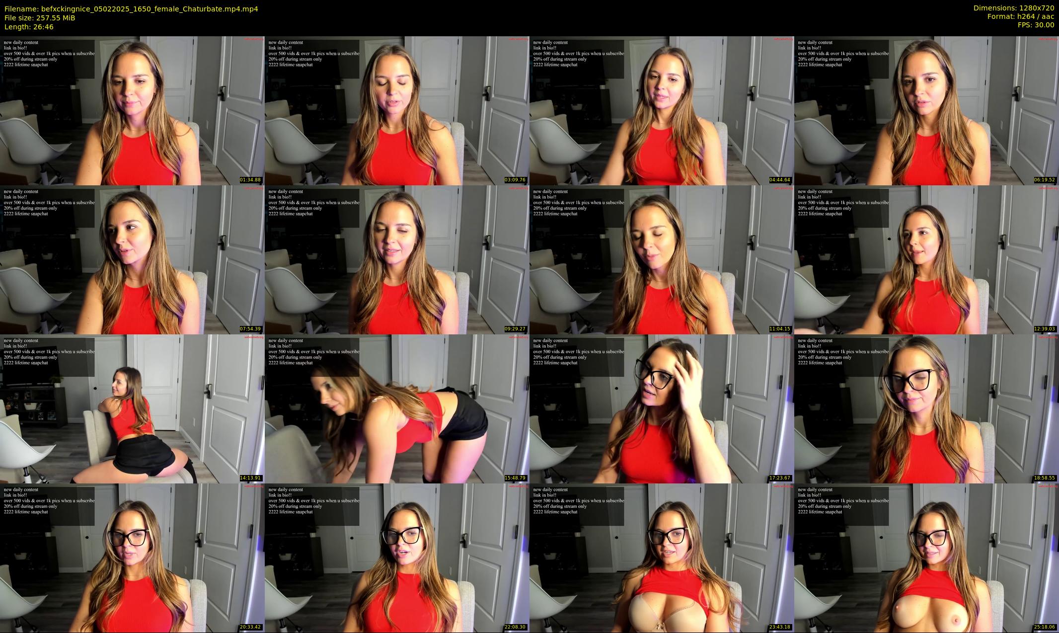 befxckingnice — 27 minute Chaturbate female cam show recording, 720p, Feb 5, 2025