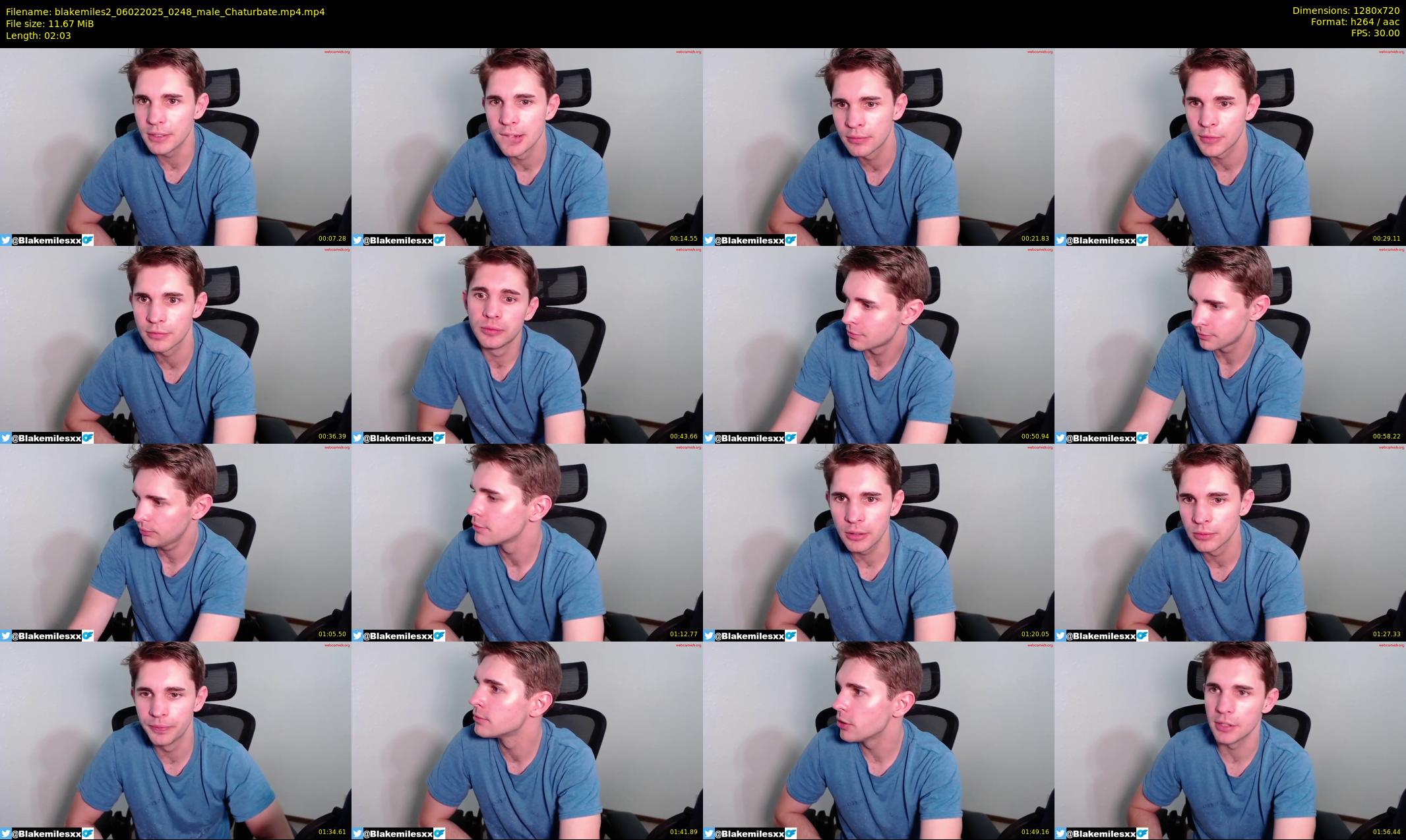 blakemiles2 — 3 minute Chaturbate male cam show recording, 720p, Feb 6, 2025