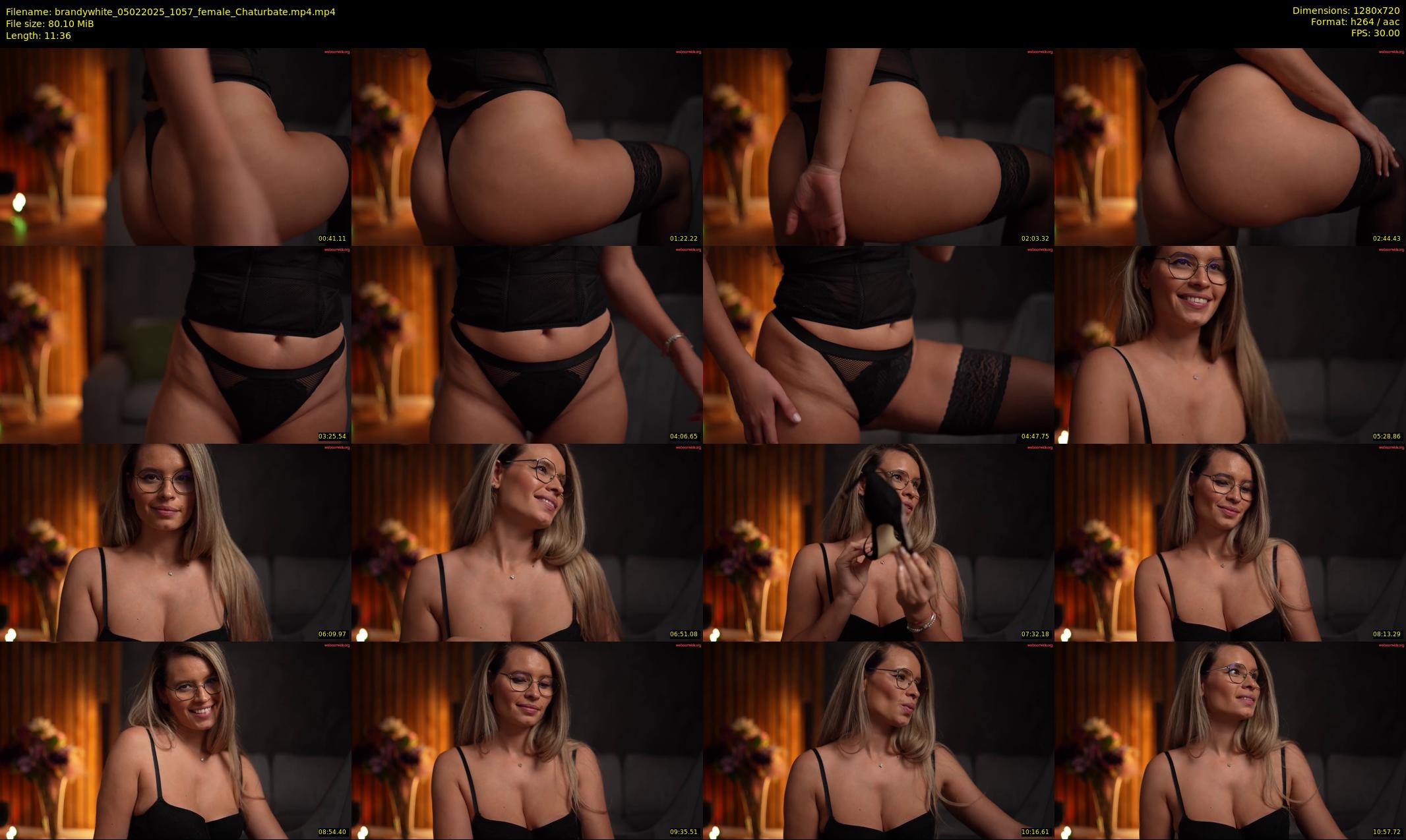 brandywhite — 12 minute Chaturbate female cam show recording, 720p, Feb 5, 2025
