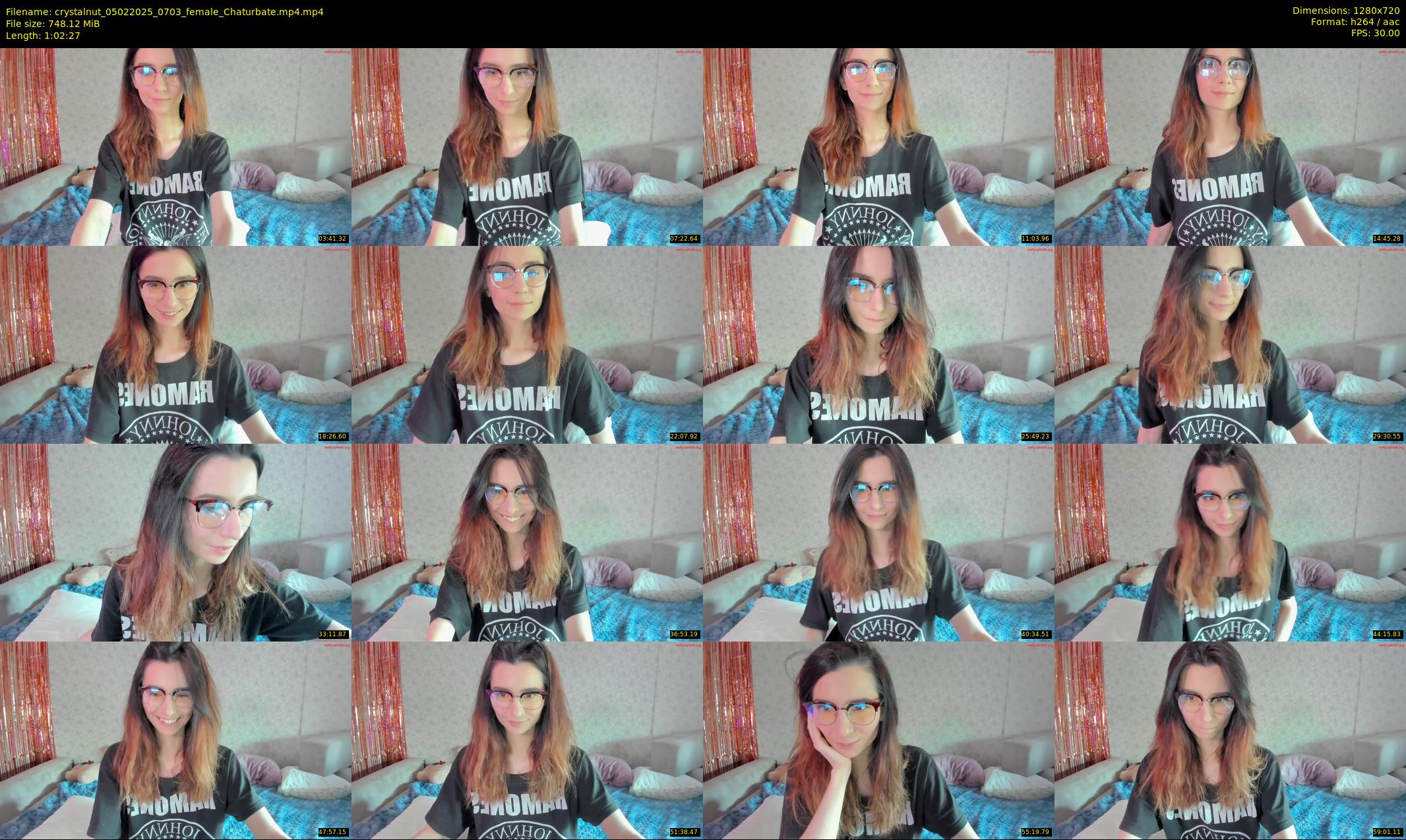 crystalnut — 63 minute Chaturbate female cam show recording, 720p, Feb 5, 2025