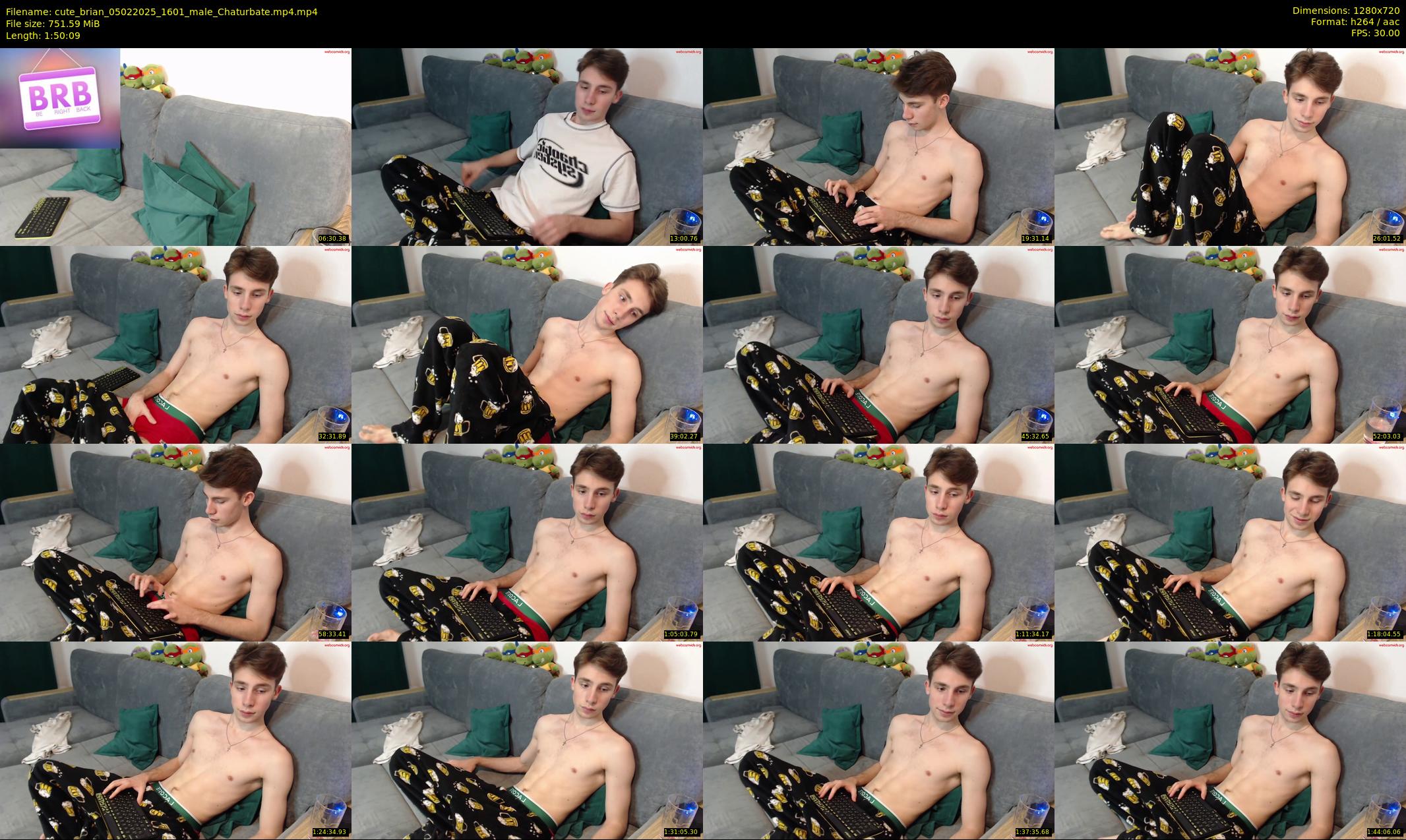 cute_brian — 111 minute Chaturbate male cam show recording, 720p, Feb 5, 2025