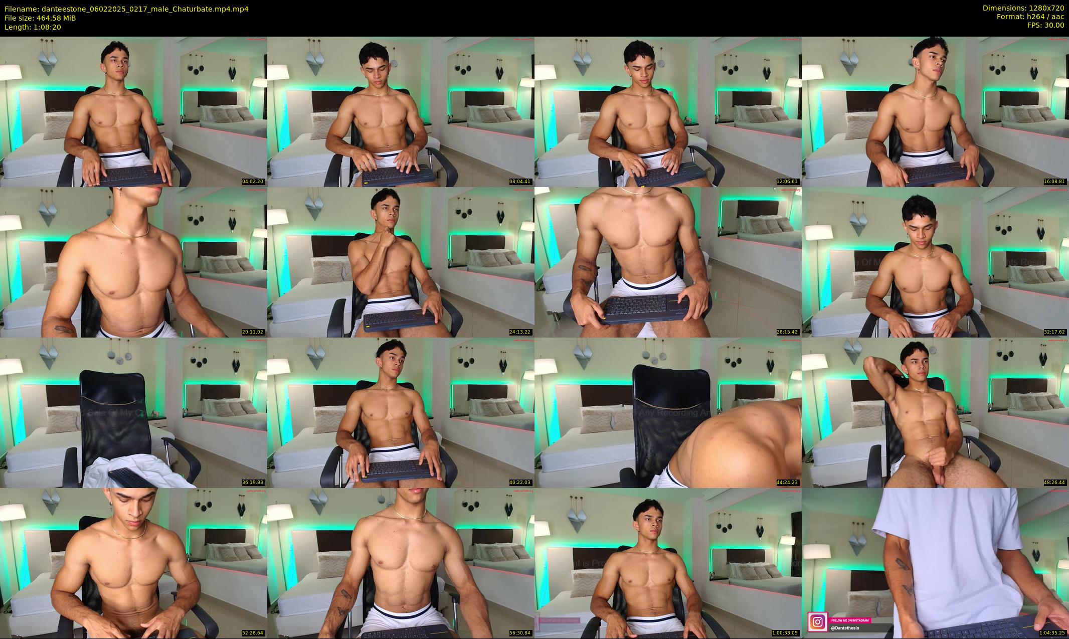 danteestone — 69 minute Chaturbate male cam show recording, 720p, Feb 6, 2025