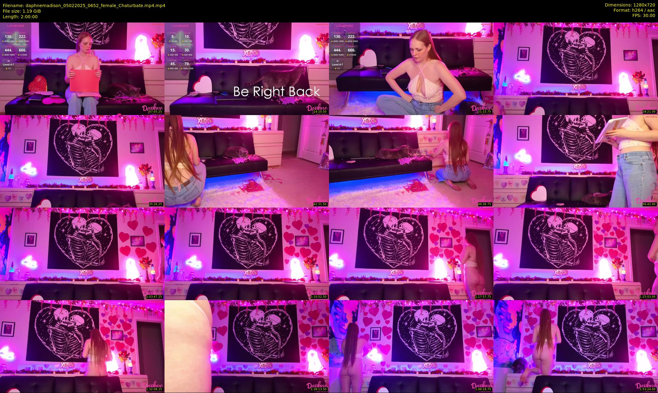 daphnemadison — 120 minute Chaturbate couple cam show recording, 720p, Feb 5, 2025