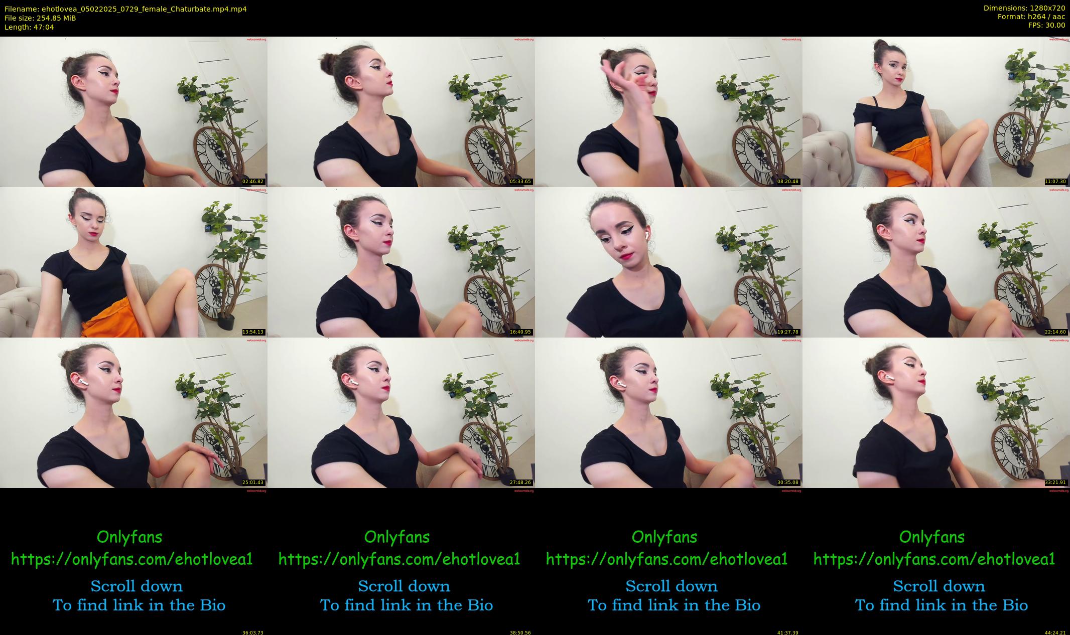 ehotlovea — 48 minute Chaturbate female cam show recording, 720p, Feb 5, 2025