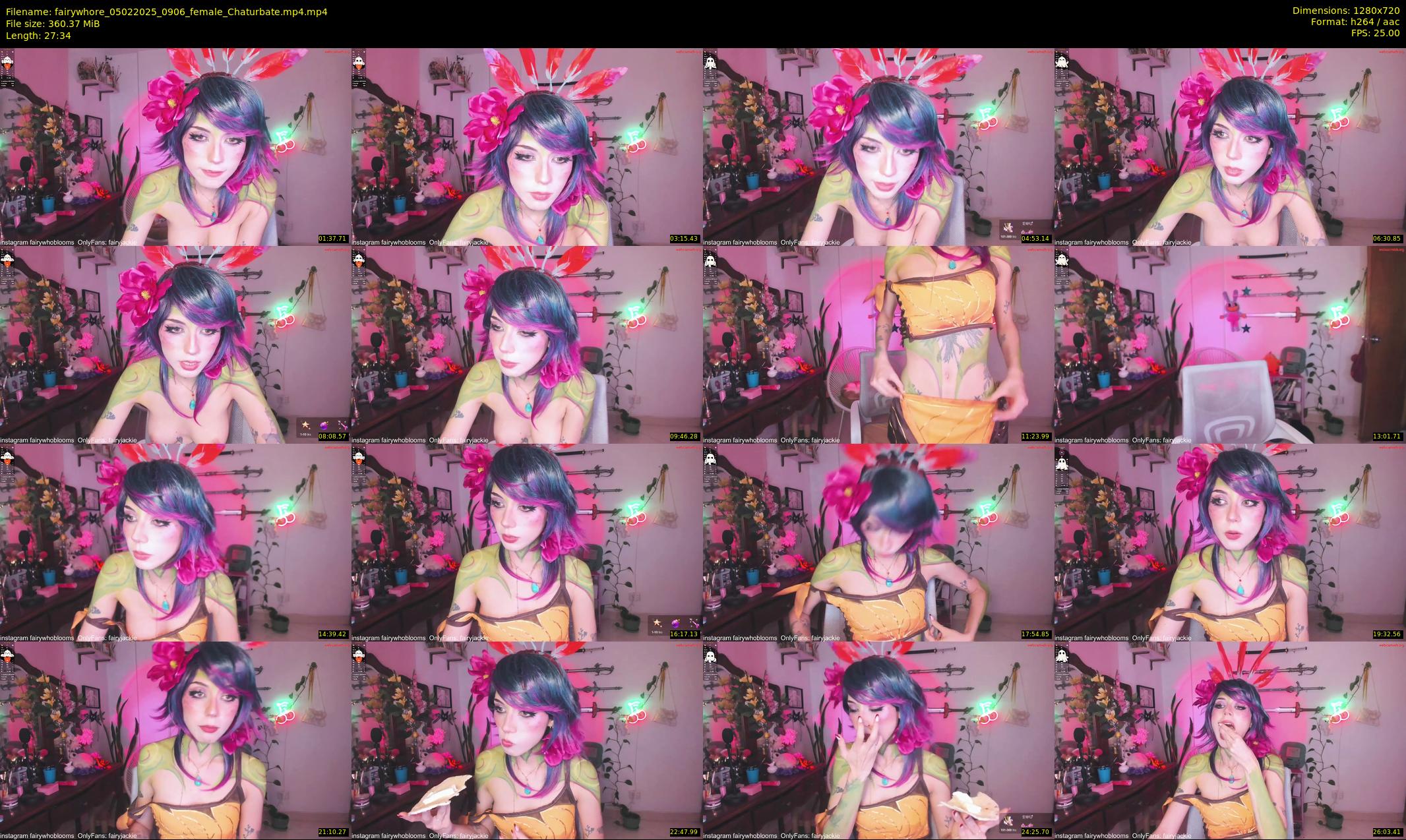 fairywhore — 28 minute Chaturbate female cam show recording, 720p, Feb 5, 2025