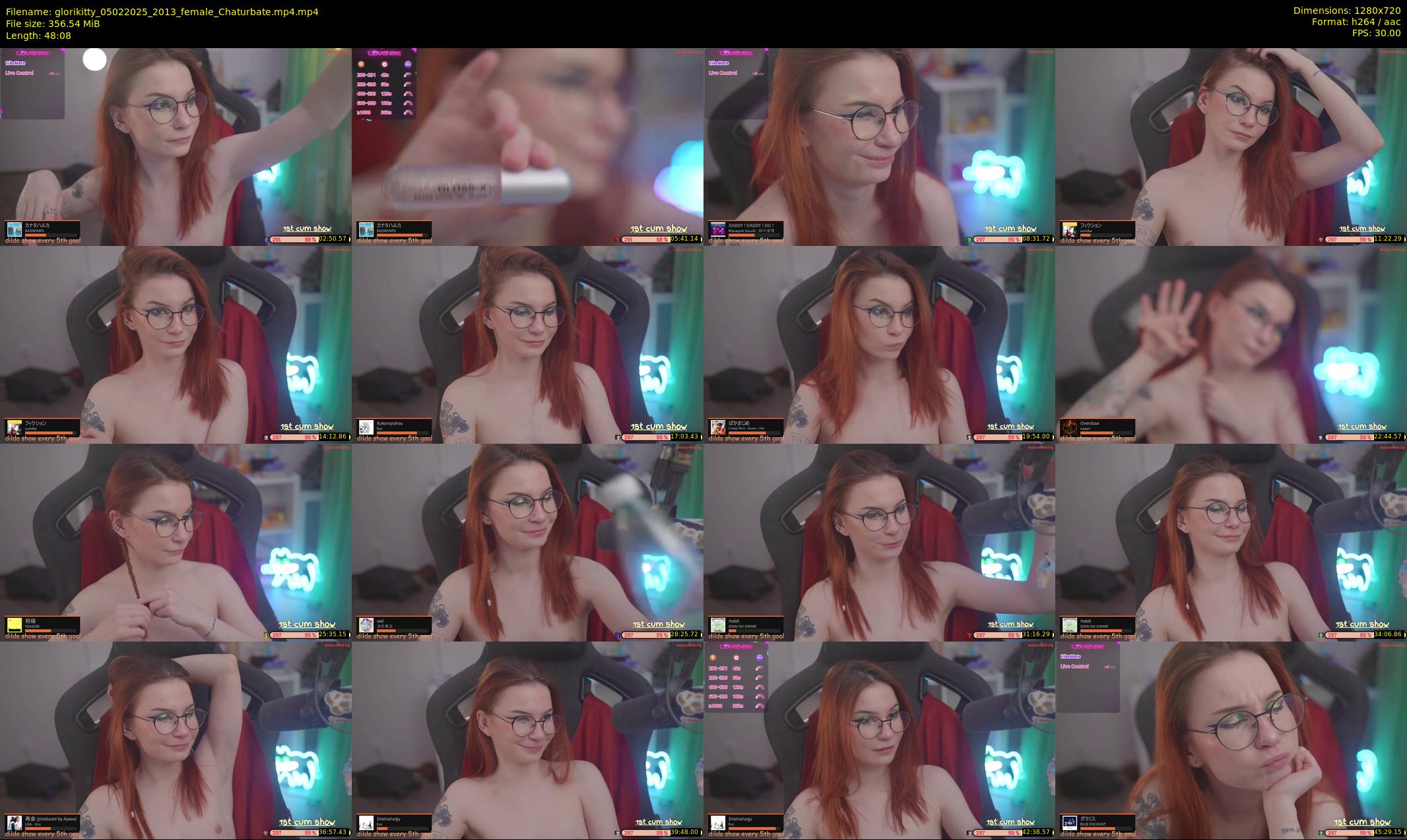 glorikitty — 49 minute Chaturbate female cam show recording, 720p, Feb 5, 2025