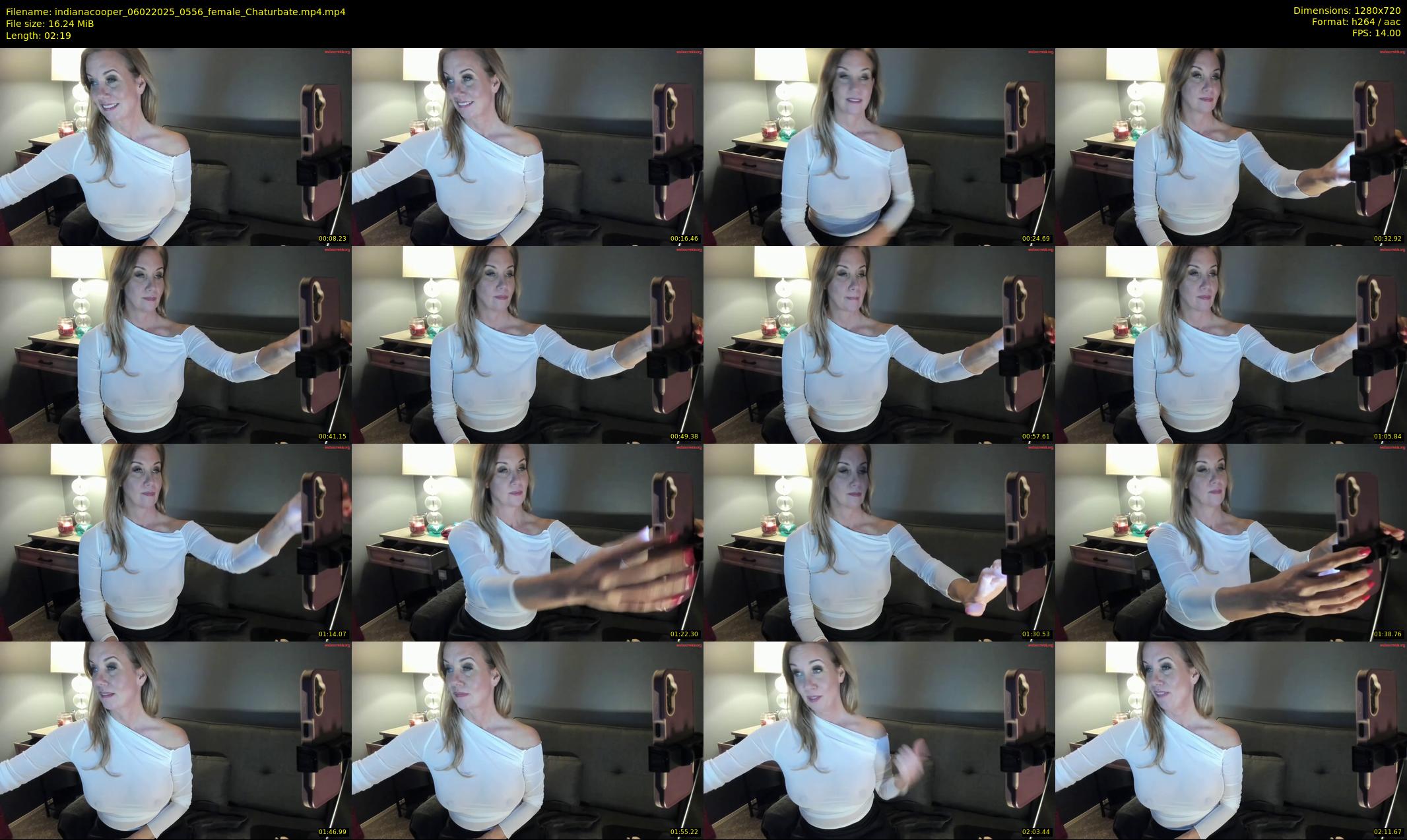 indianacooper — 3 minute Chaturbate female cam show recording, 720p, Feb 6, 2025