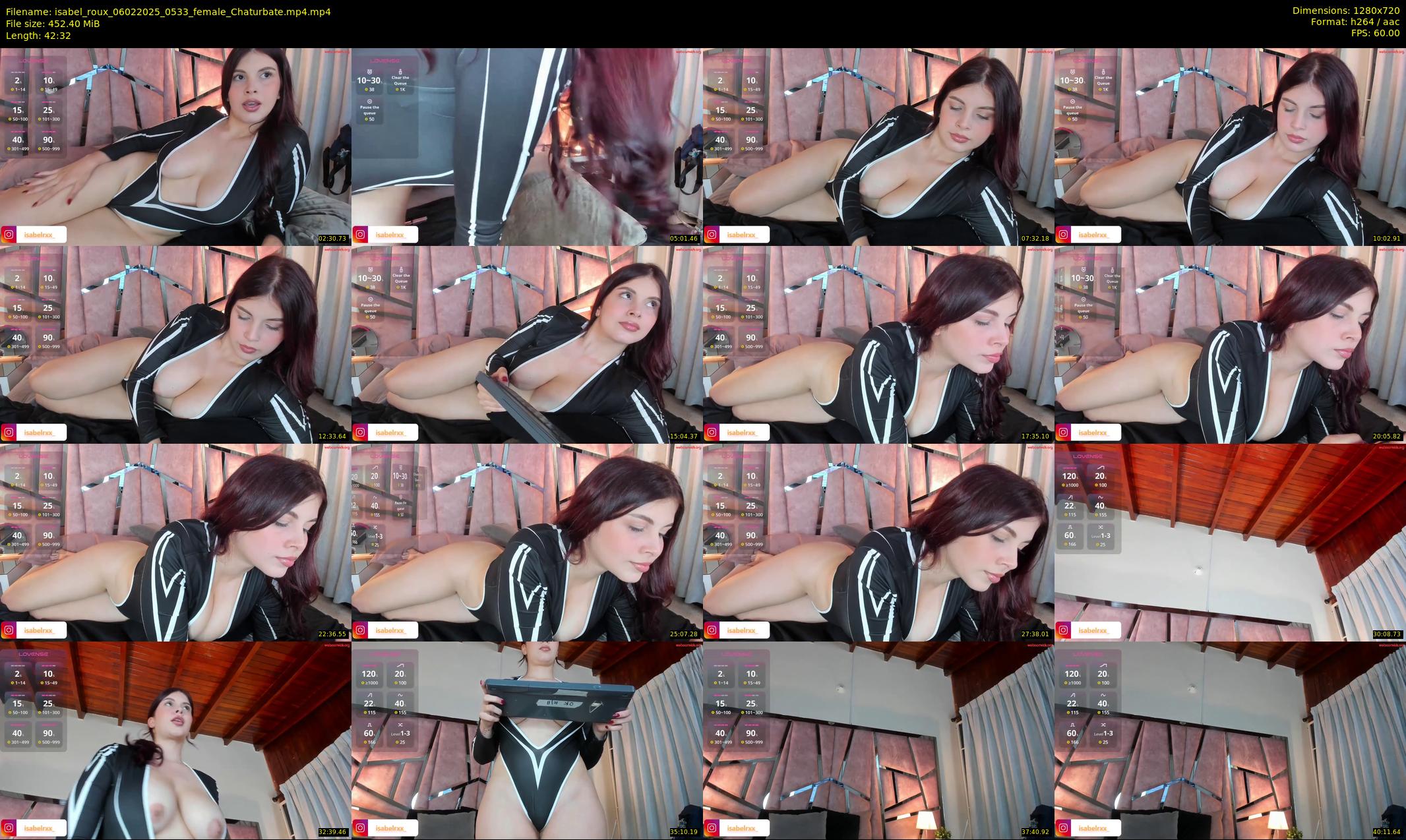 isabel_roux — 43 minute Chaturbate female cam show recording, 720p, Feb 6, 2025