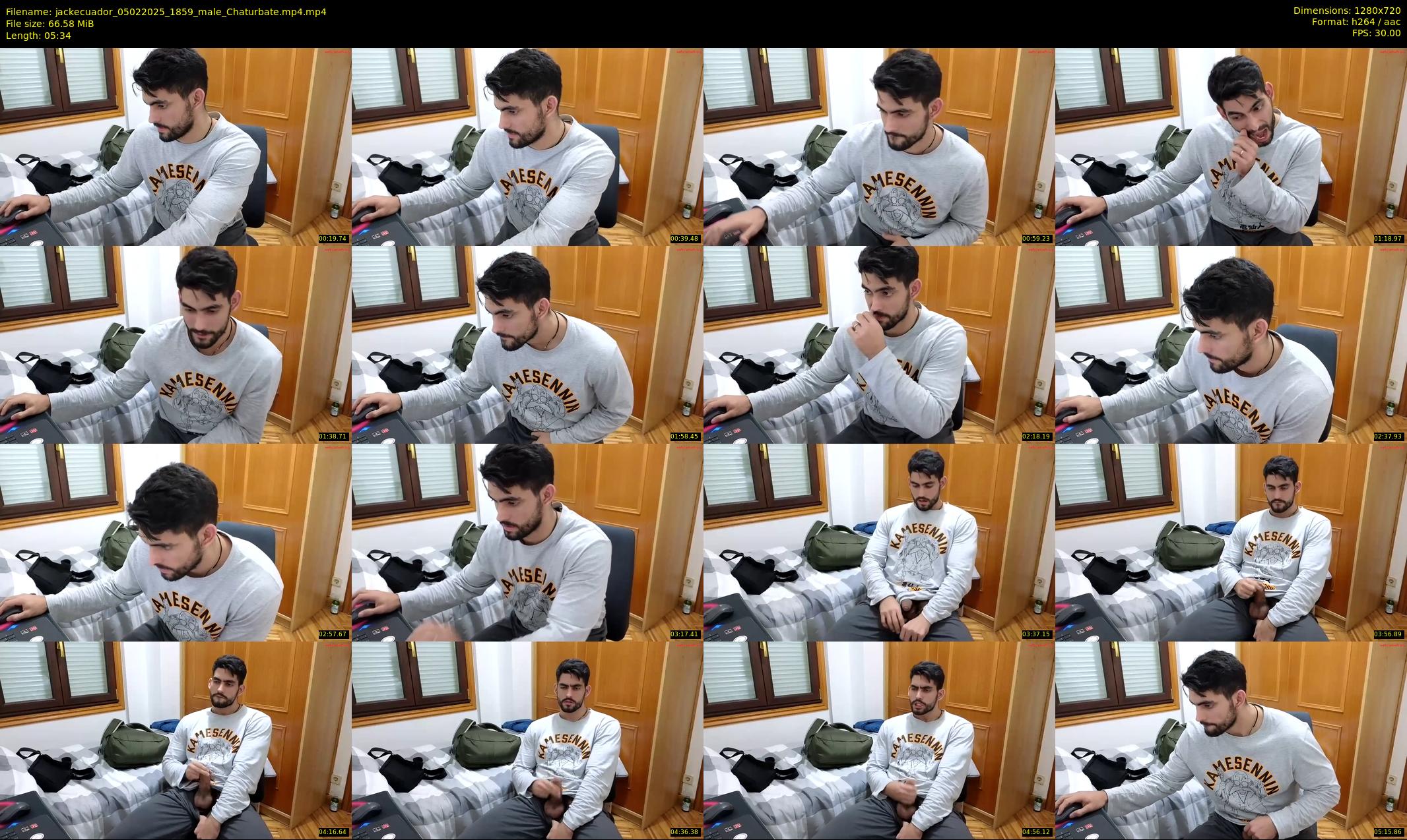 jackecuador — 6 minute Chaturbate male cam show recording, 720p, Feb 5, 2025