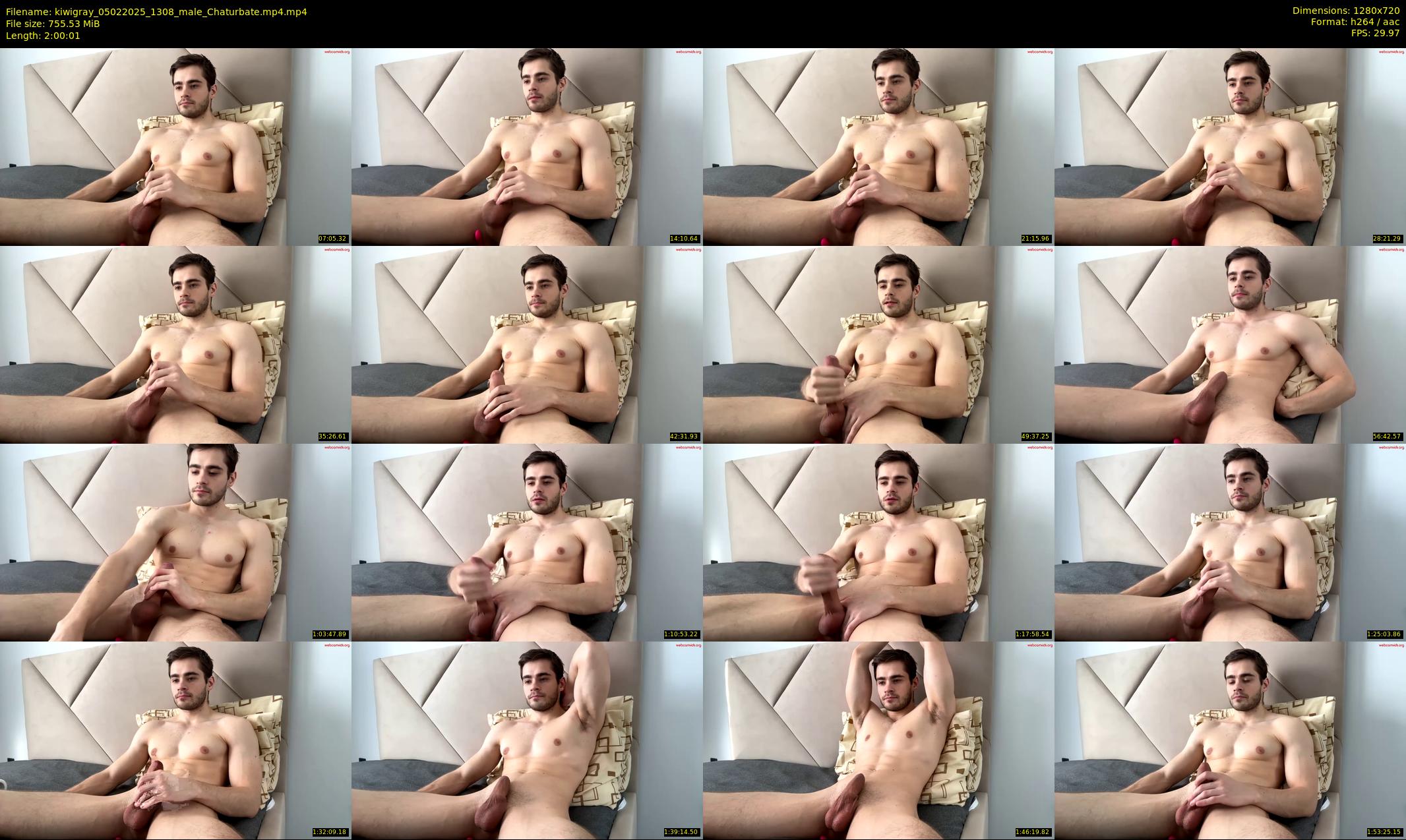 kiwigray — 121 minute Chaturbate male cam show recording, 720p, Feb 5, 2025