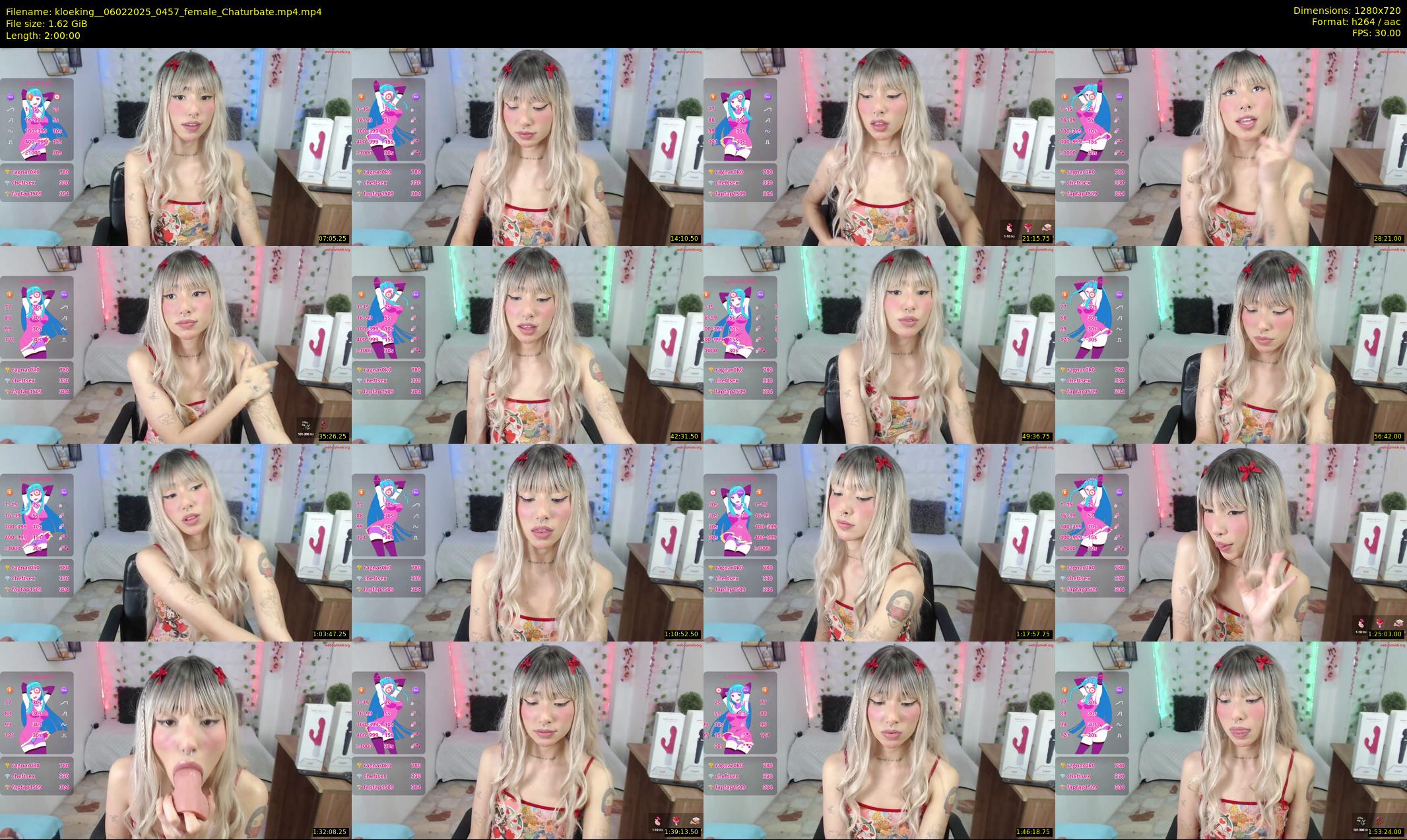 kloeking_ — 120 minute Chaturbate female cam show recording, 720p, Feb 6, 2025