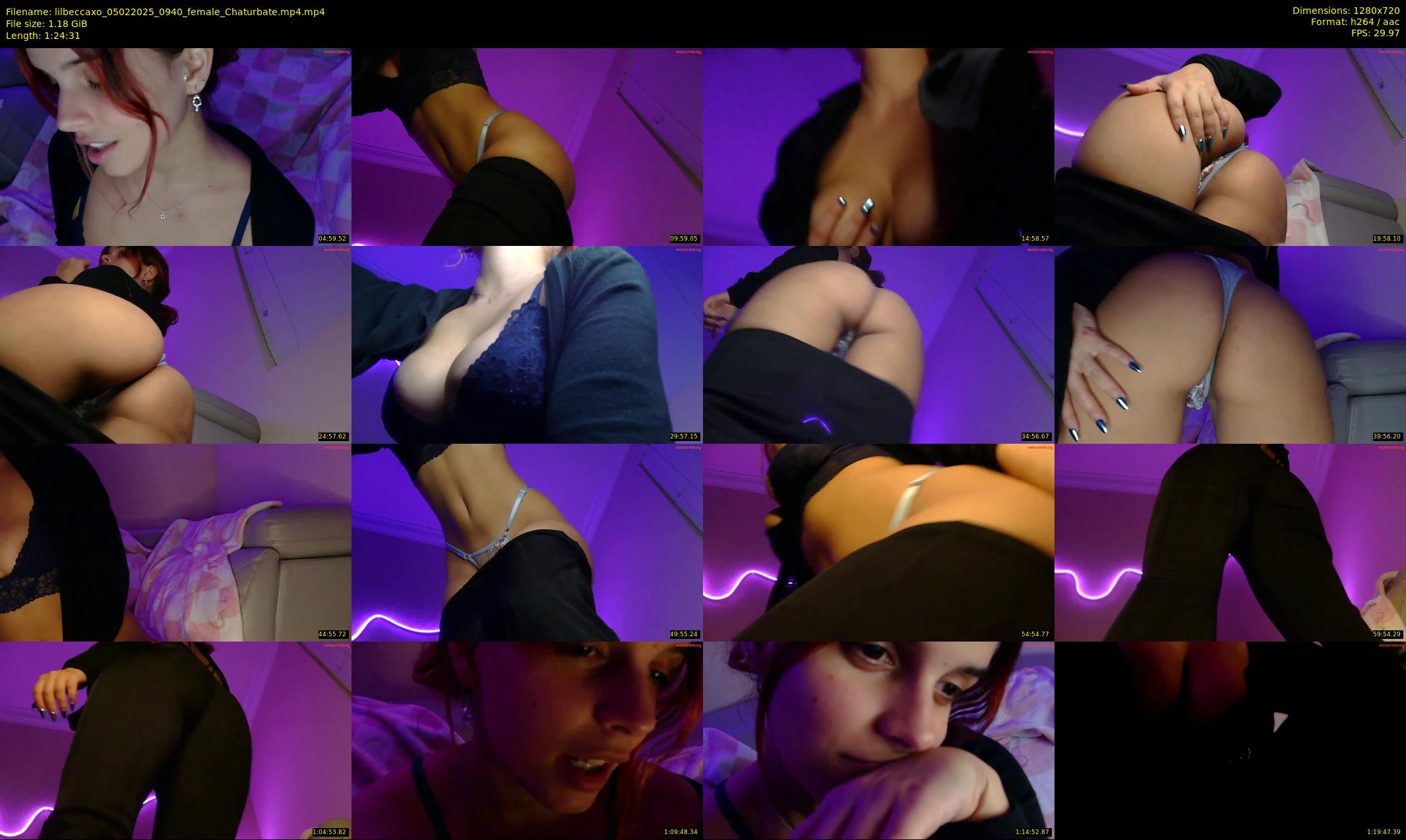 lilbeccaxo — 85 minute Chaturbate female cam show recording, 720p, Feb 5, 2025