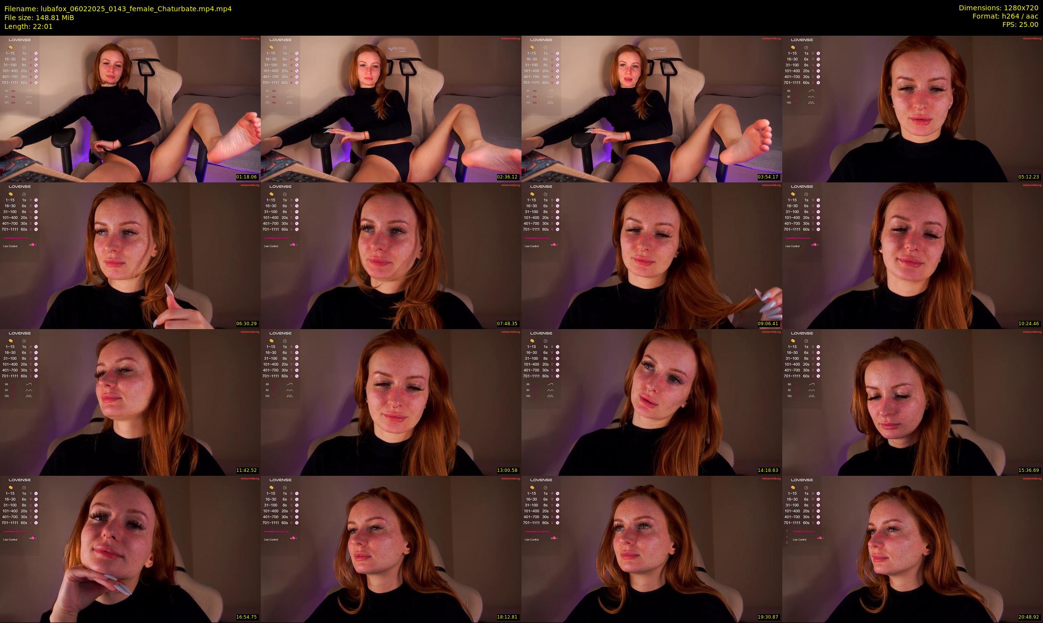 lubafox — 23 minute Chaturbate female cam show recording, 720p, Feb 6, 2025