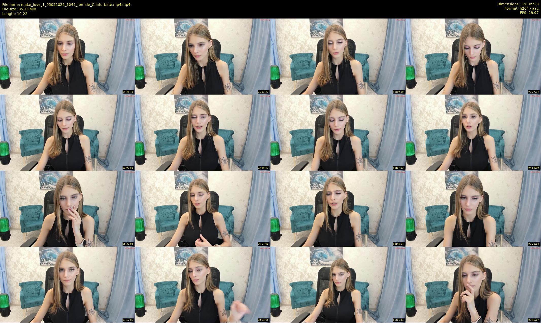 make_love_1 — 11 minute Chaturbate female cam show recording, 720p, Feb 5, 2025