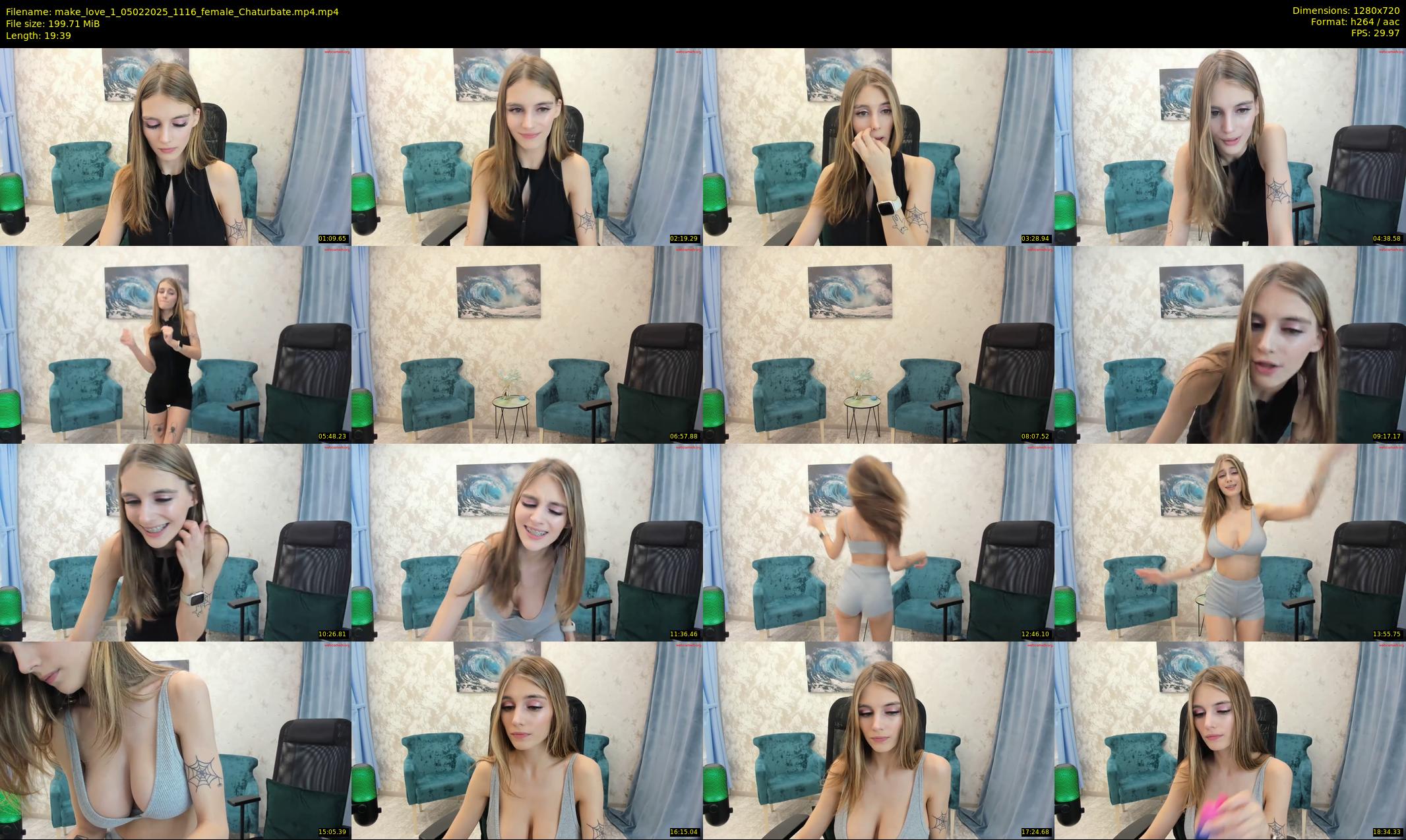 make_love_1 — 20 minute Chaturbate female cam show recording, 720p, Feb 5, 2025