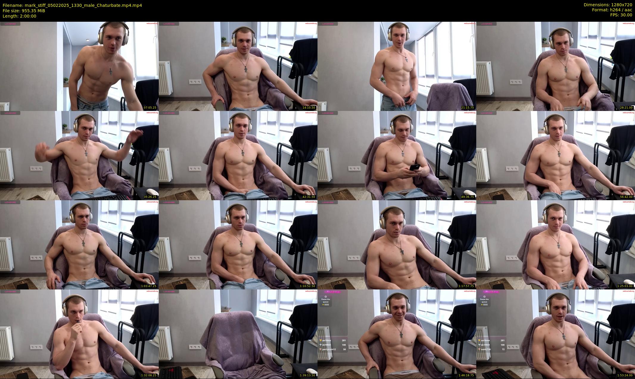 mark_stiff — 120 minute Chaturbate male cam show recording, 720p, Feb 5, 2025