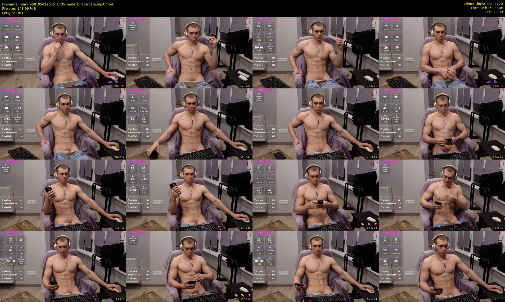 mark_stiff — 20 minute Chaturbate male cam show recording, 720p, Feb 5, 2025