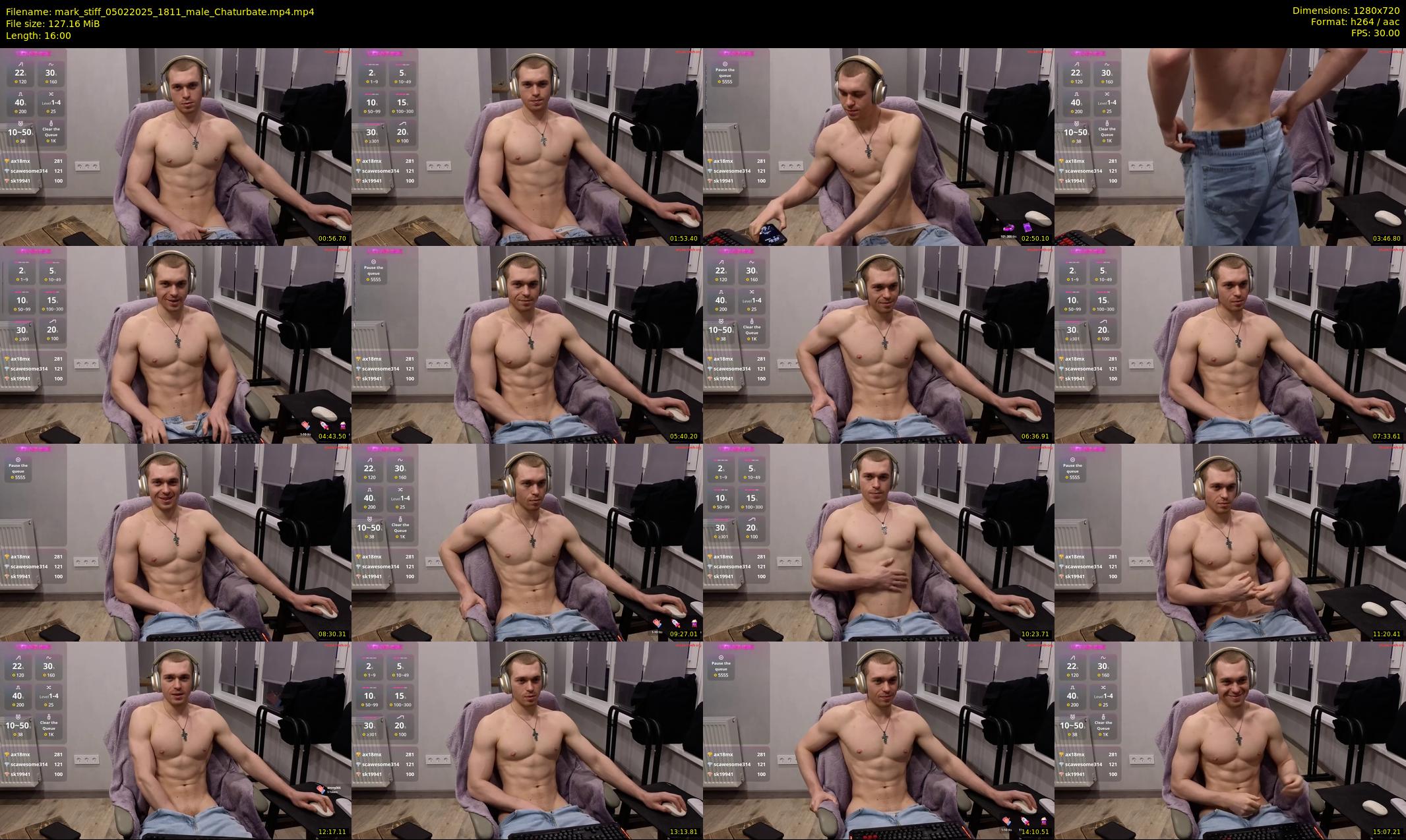 mark_stiff — 16 minute Chaturbate male cam show recording, 720p, Feb 5, 2025