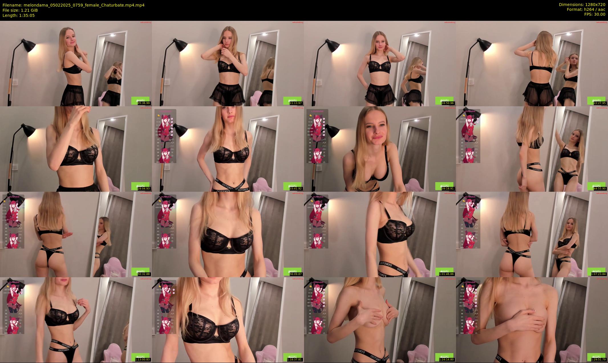 melondama — 96 minute Chaturbate female cam show recording, 720p, Feb 5, 2025