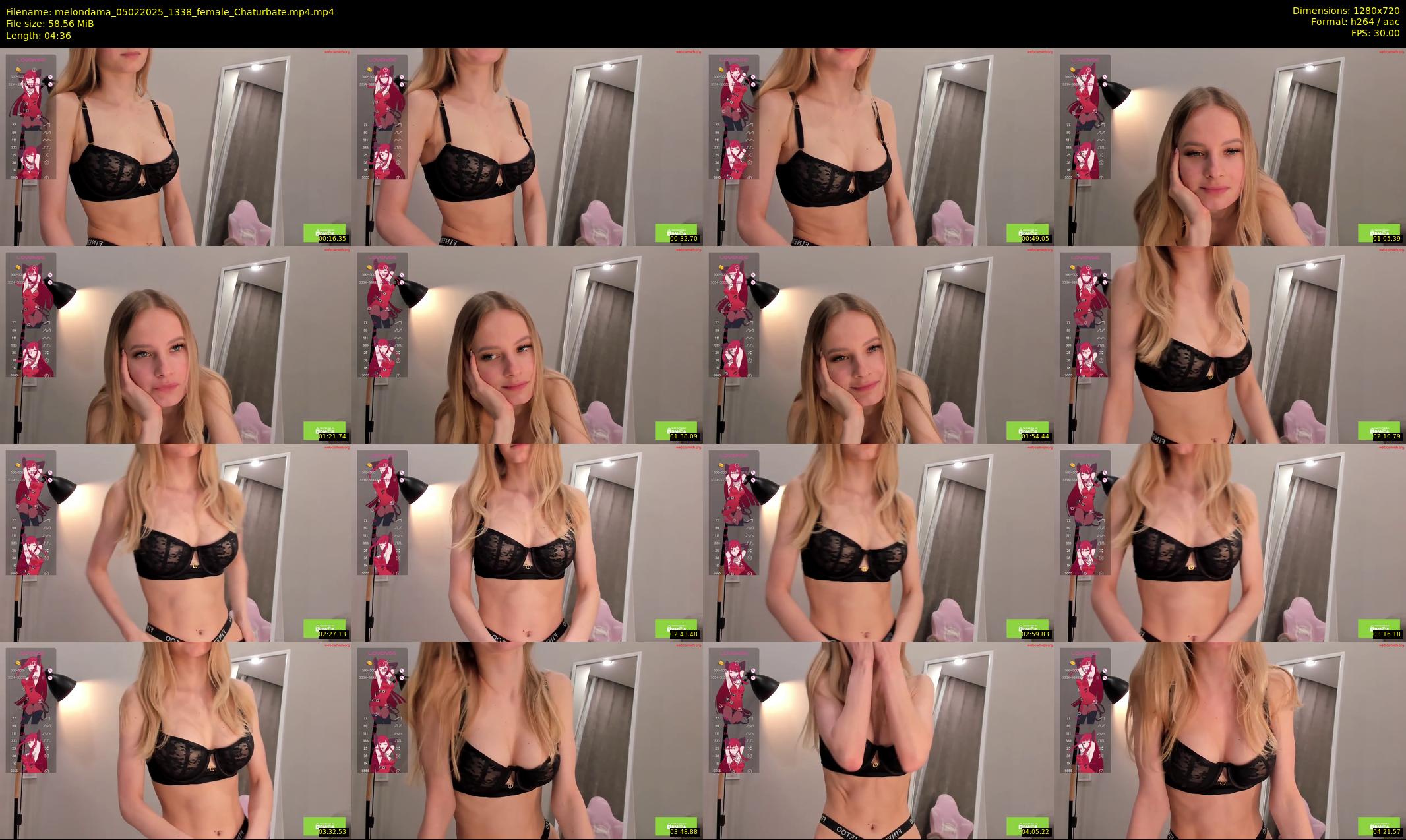 melondama — 5 minute Chaturbate female cam show recording, 720p, Feb 5, 2025