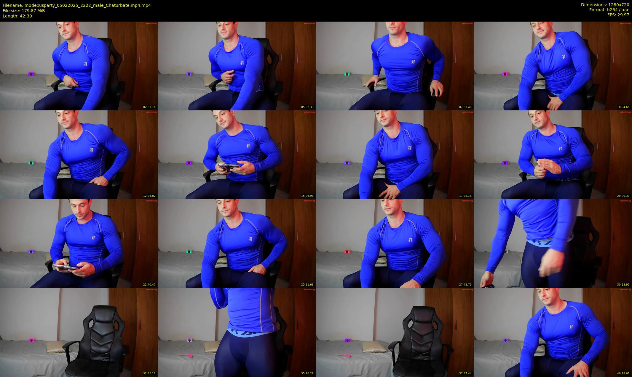 modexusparty — 43 minute Chaturbate male cam show recording, 720p, Feb 5, 2025