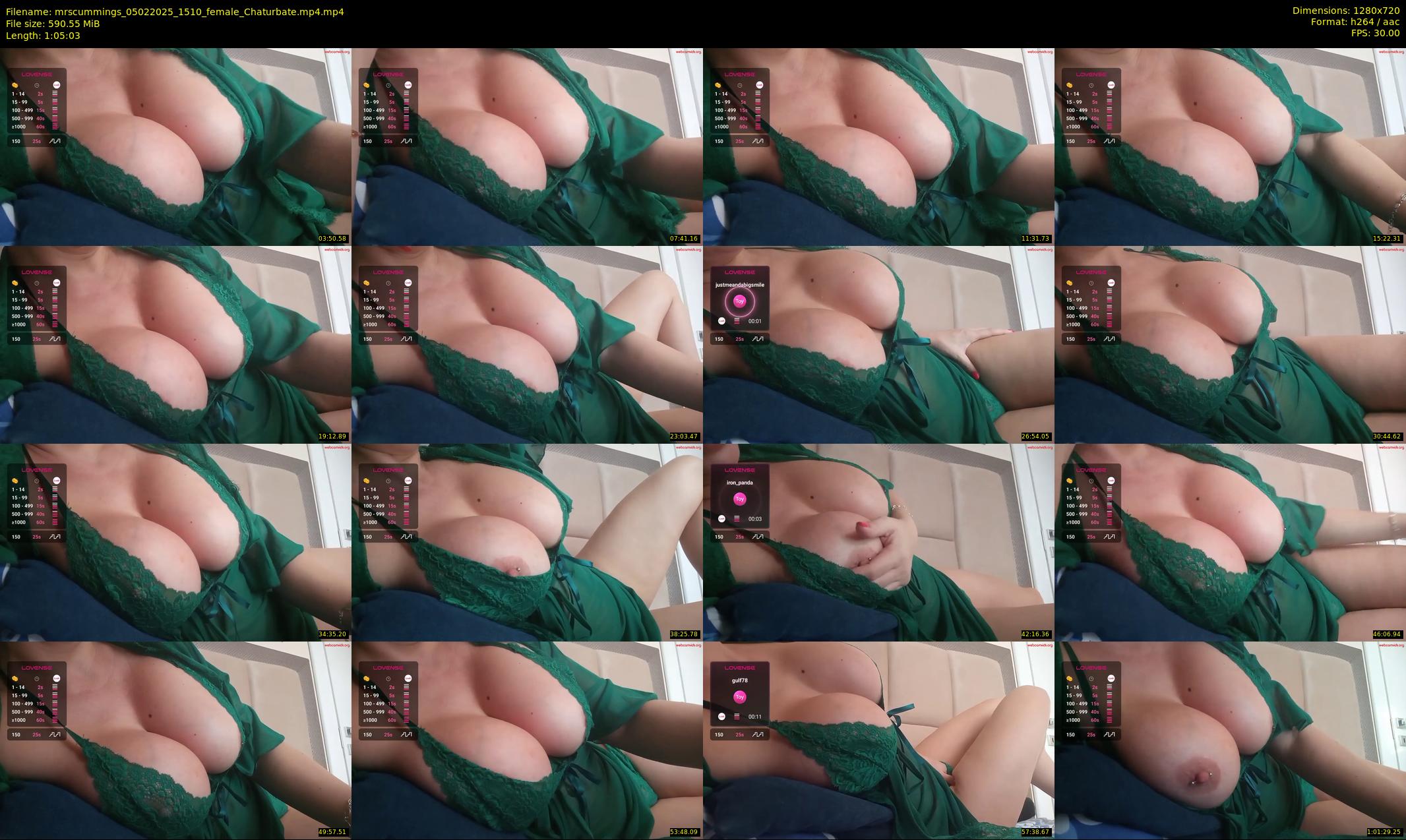 mrscummings — 66 minute Chaturbate female cam show recording, 720p, Feb 5, 2025